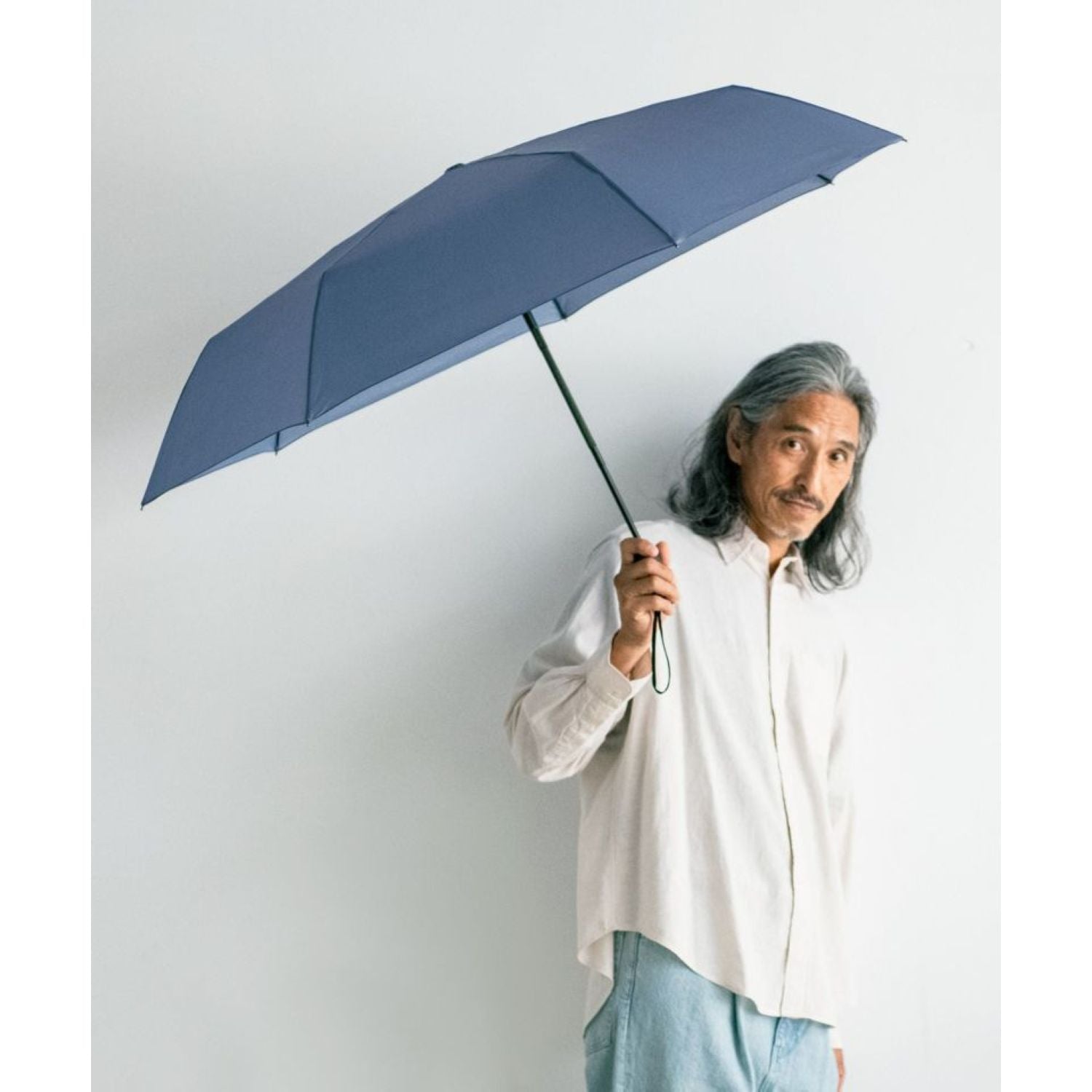 WPC UX Automatic UV Protection Folding Umbrella 62cm (Navy)