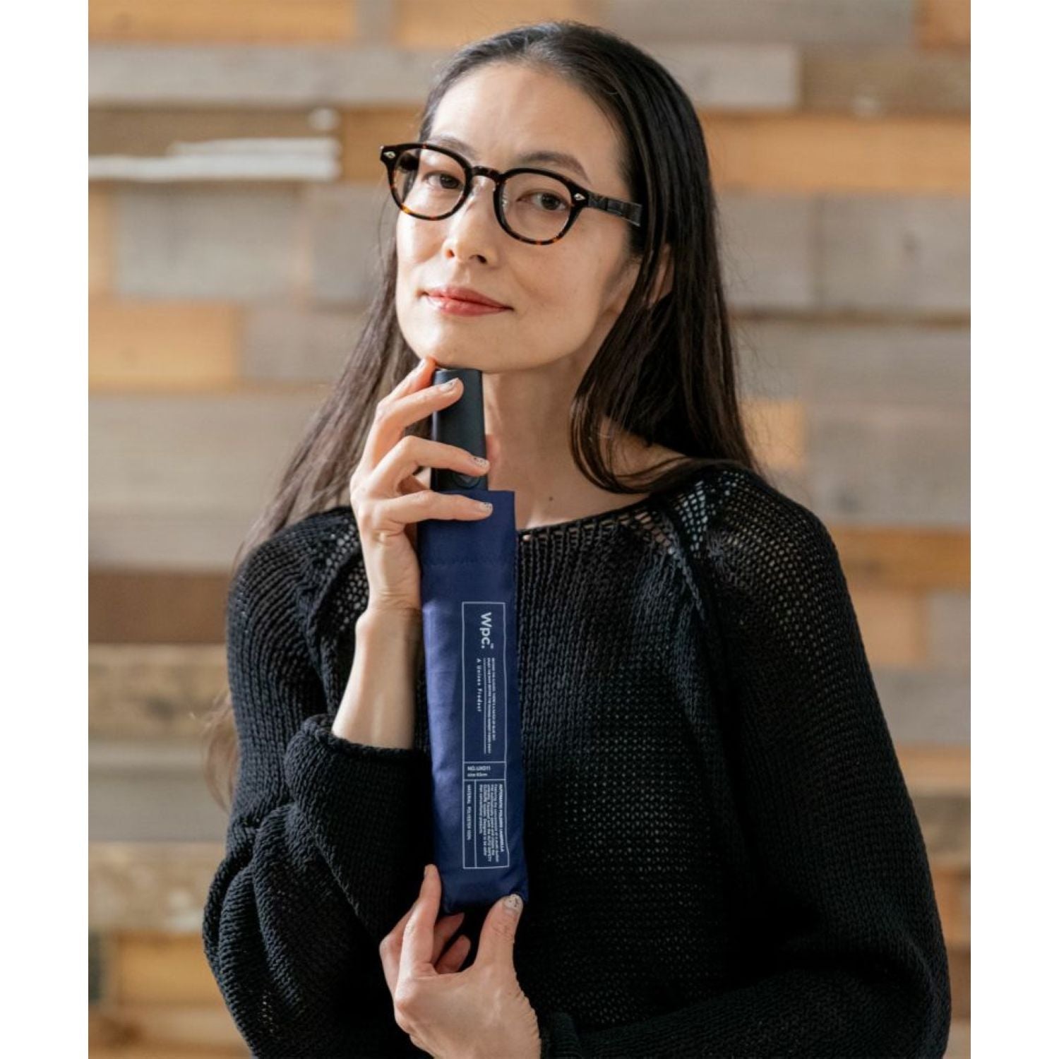 WPC UX Automatic UV Protection Folding Umbrella 62cm (Navy)