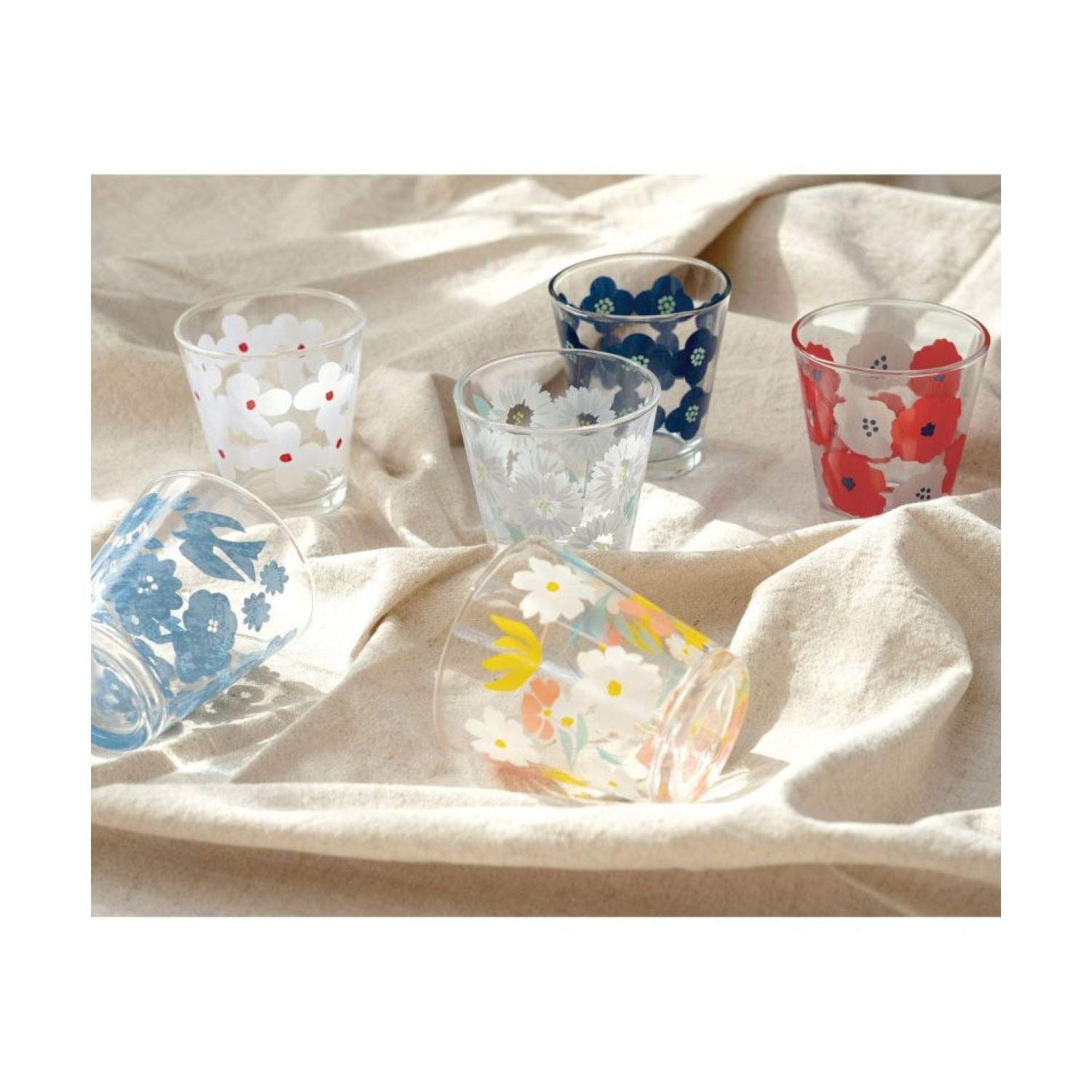 Wpc Glass Tumbler 250ML (Pale Blossom Gray)