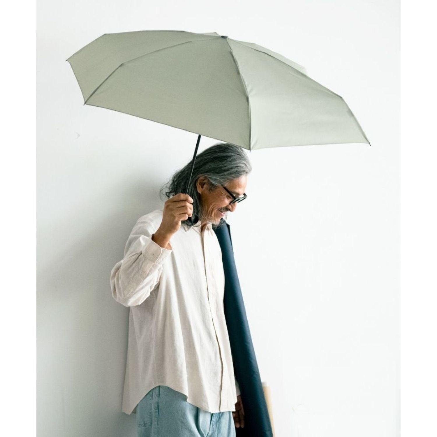 Wpc Ux Air-Light Uv Protection Folding Umbrella 61Cm (Blue Gray)