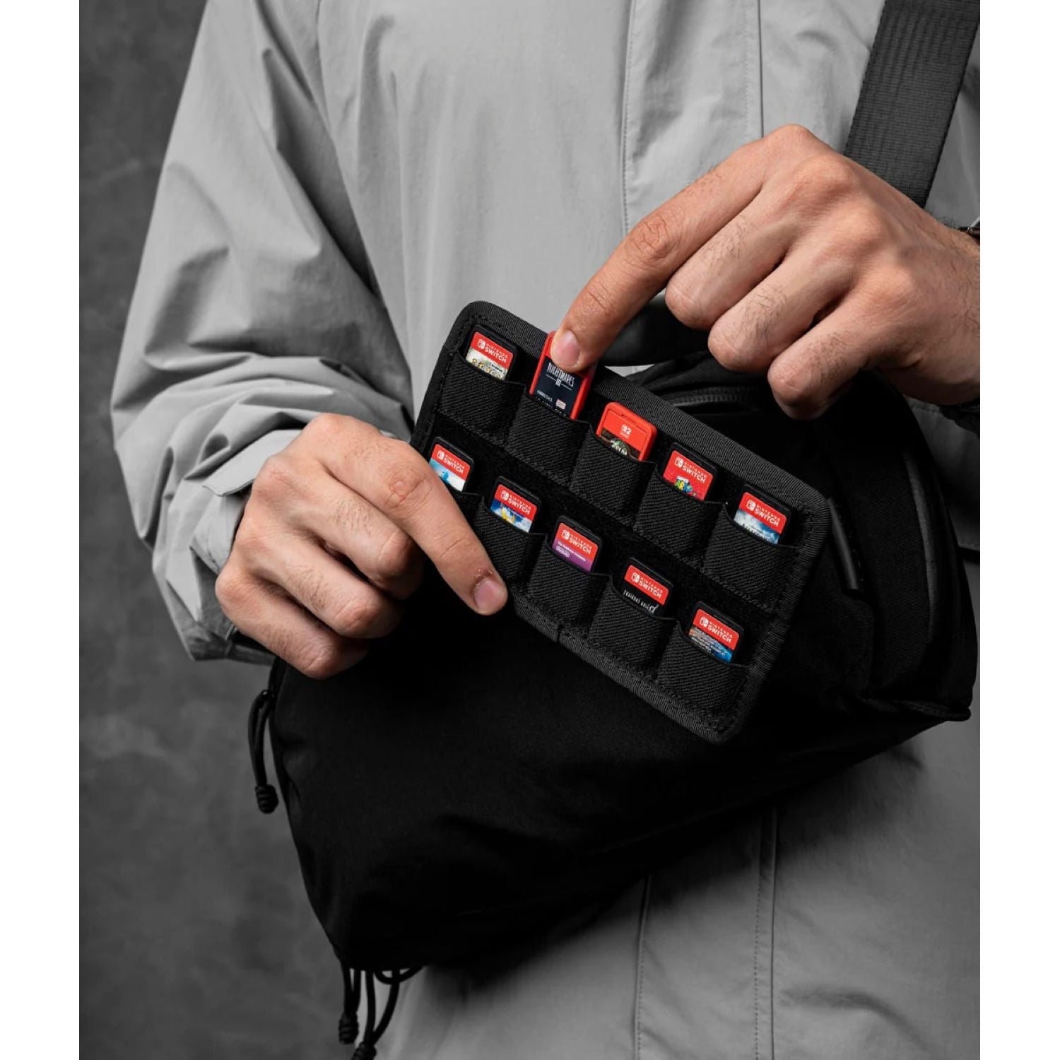 ALPAKA Eclipse Gaming Sling Axoflux 400D Washed Nylon (Black)
