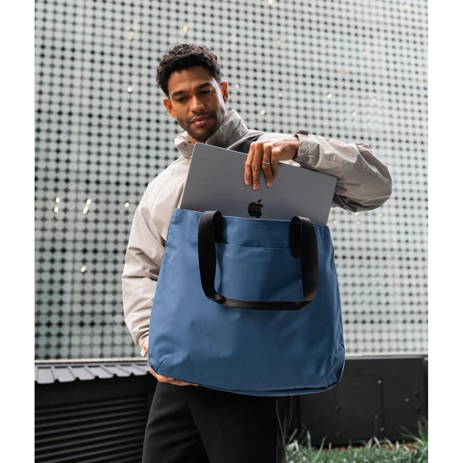 ALPAKA Elements Tote Bag (L) Axoflux 210D (Blue/Grey)