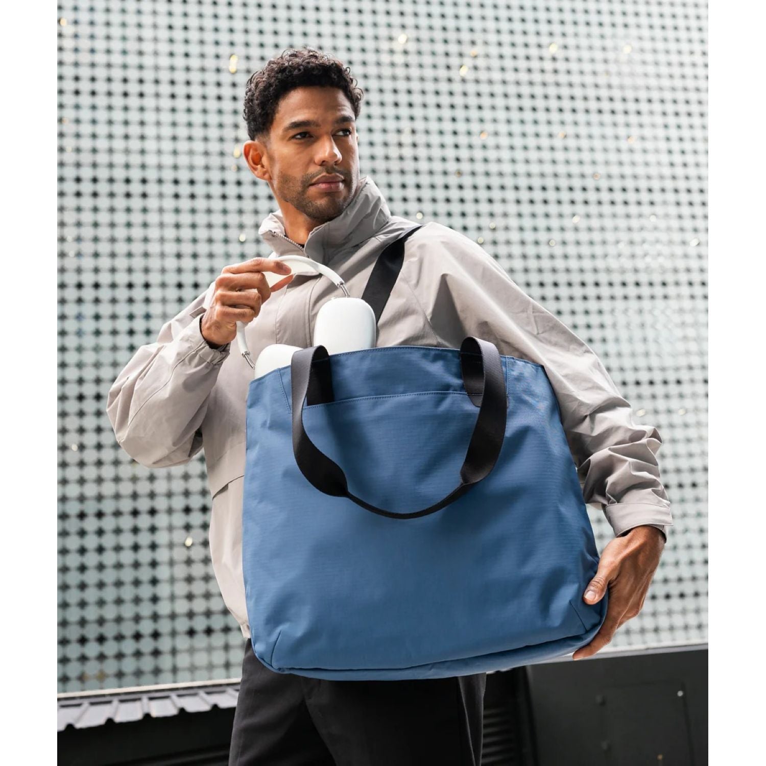 ALPAKA Elements Tote Bag (L) Axoflux 210D (Blue/Grey)