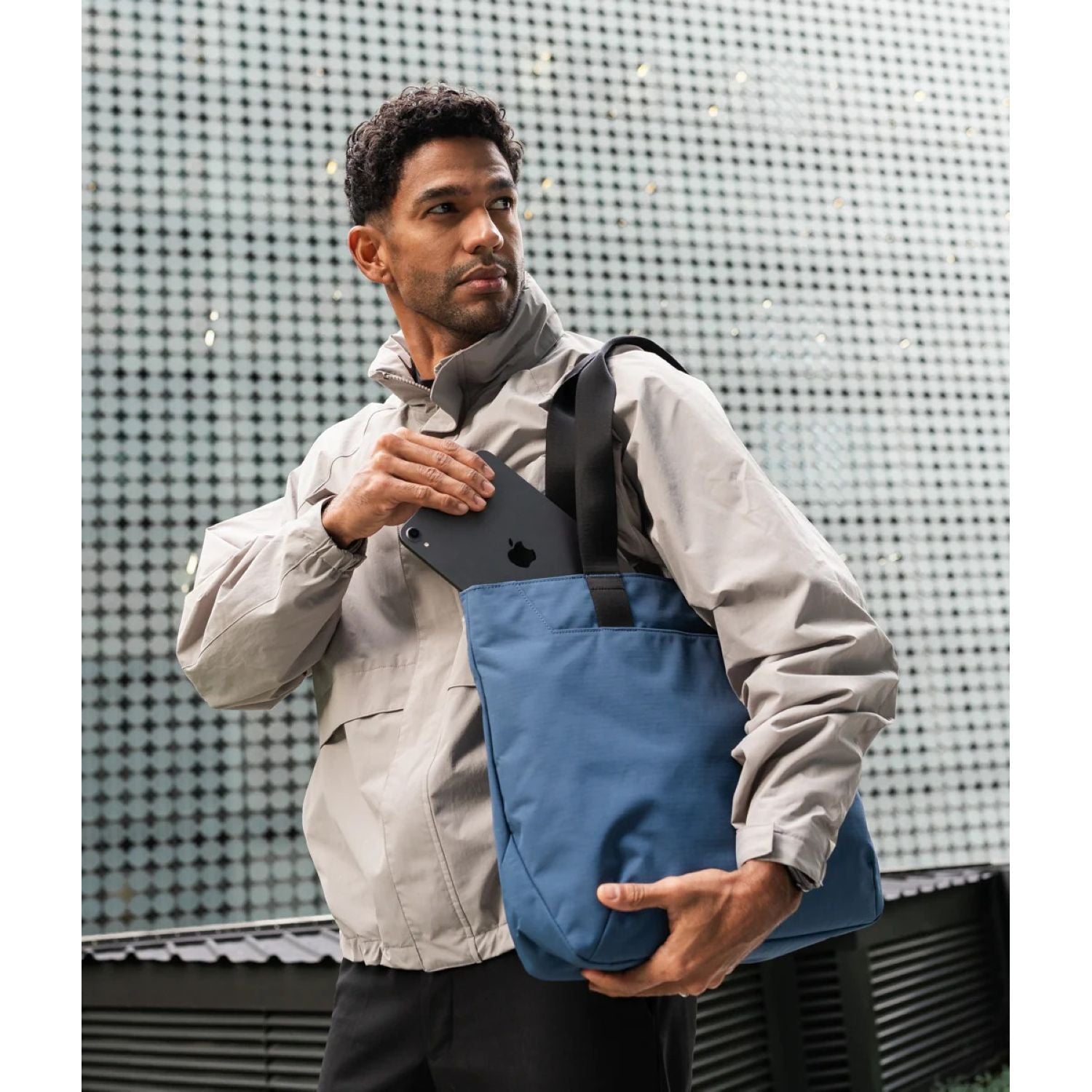 ALPAKA Elements Tote Bag (M) Axoflux 210D (Blue/Grey)
