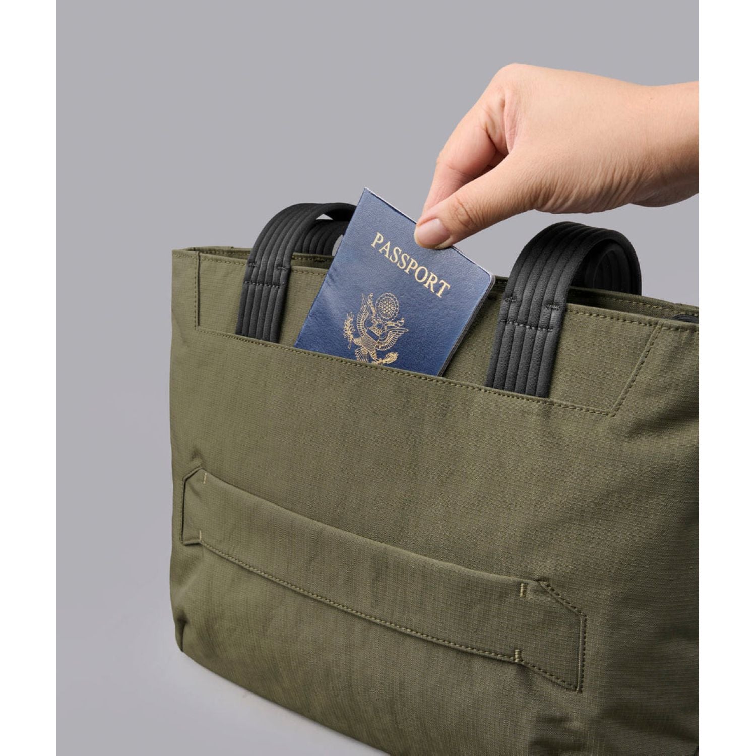 ALPAKA Flight Tote Bag (S) Axoflux 400D Ripstop Nylon (Green)