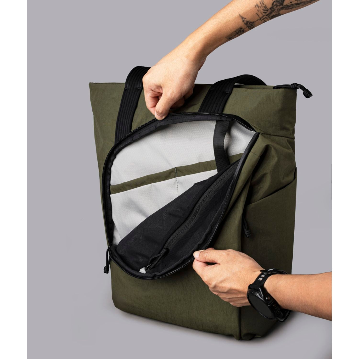 ALPAKA Flow Tote Pack Axoflux 400D (Green)