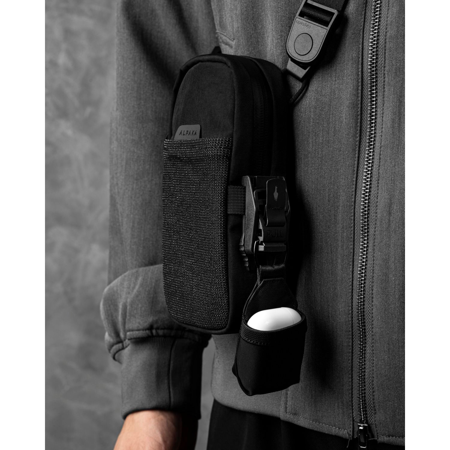 ALPAKA Modular Shoulder Pocket Max Nylon Washed  Axoflux 400D (Black)