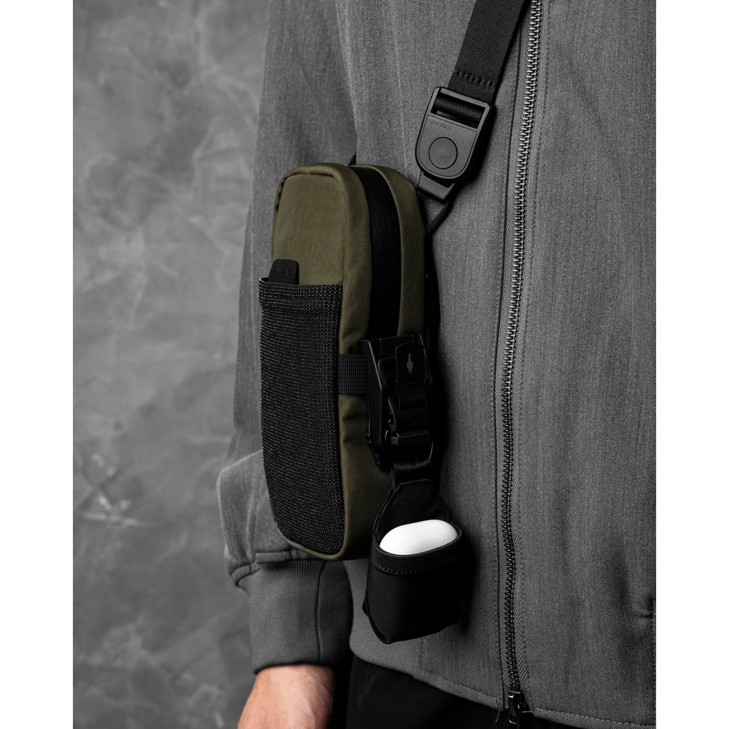 ALPAKA Modular Shoulder Pocket Max Nylon Washed  Axoflux 400D (Green)