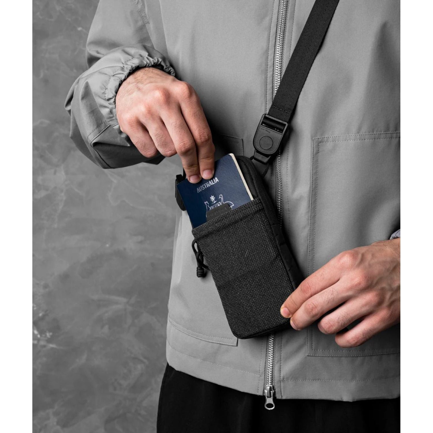 ALPAKA Modular Shoulder Pocket Slim Ultradyne 100D (Black)