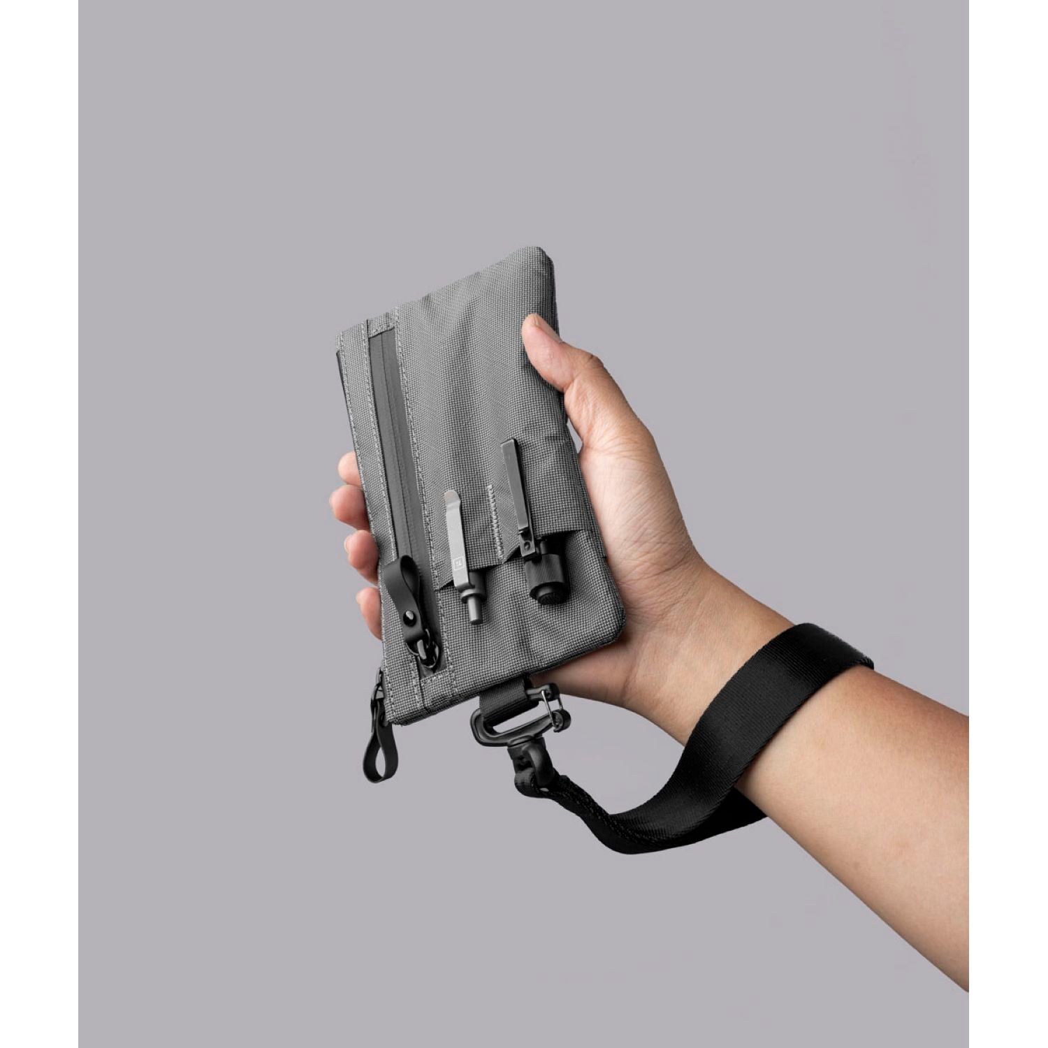 ALPAKA Zip Clutch Ultradyne 100D (Grey)