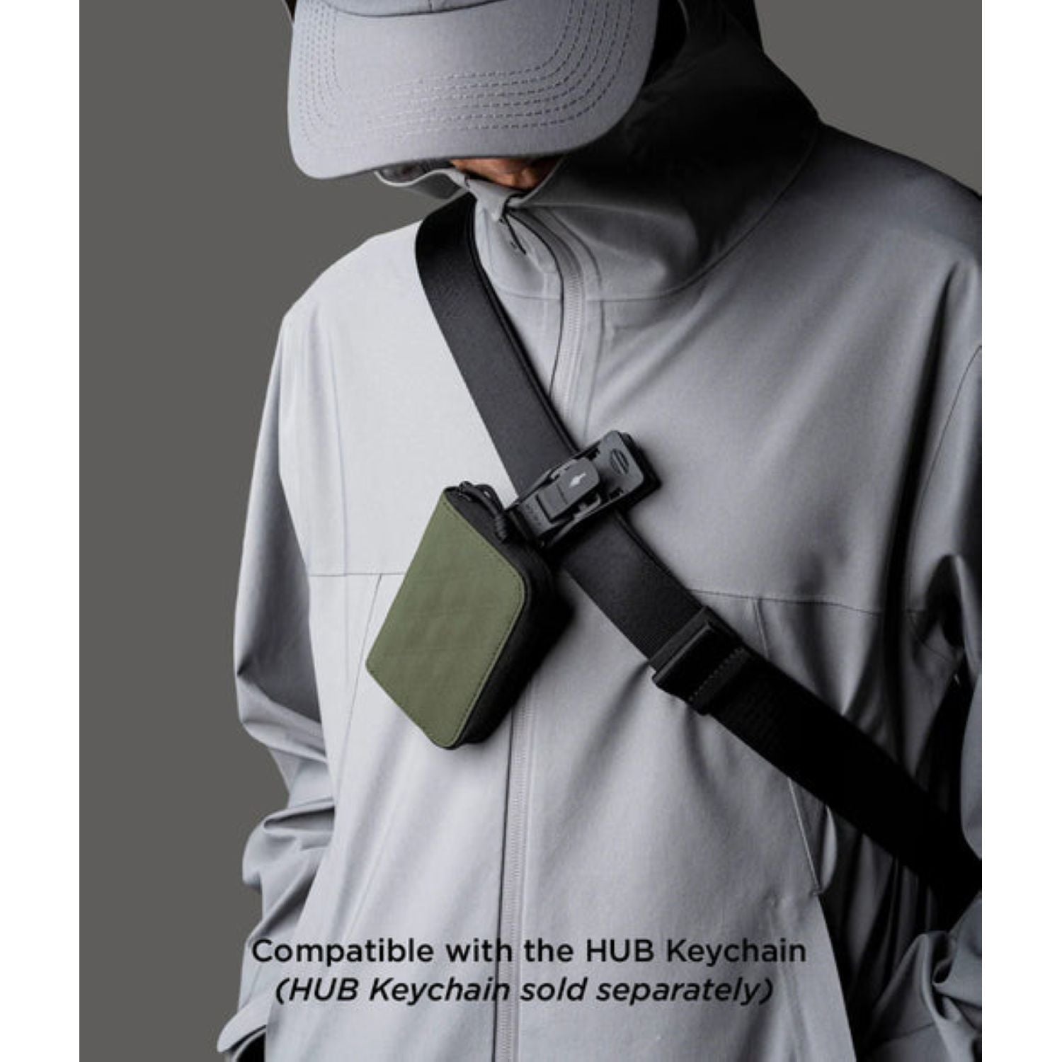 ALPAKA Zip Coin Wallet Axogrid 210D (Green)