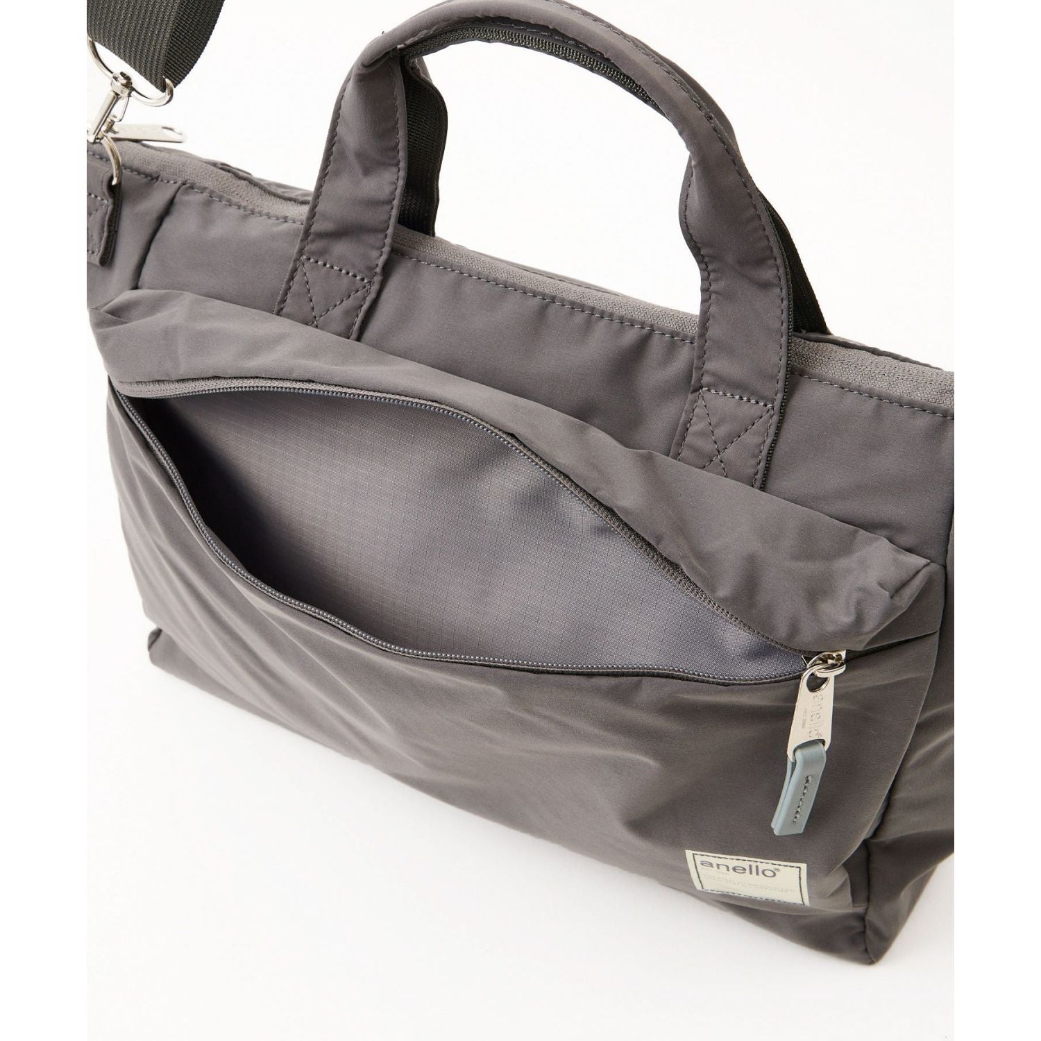 Anello Circle 2Way Tote Bag (Black)