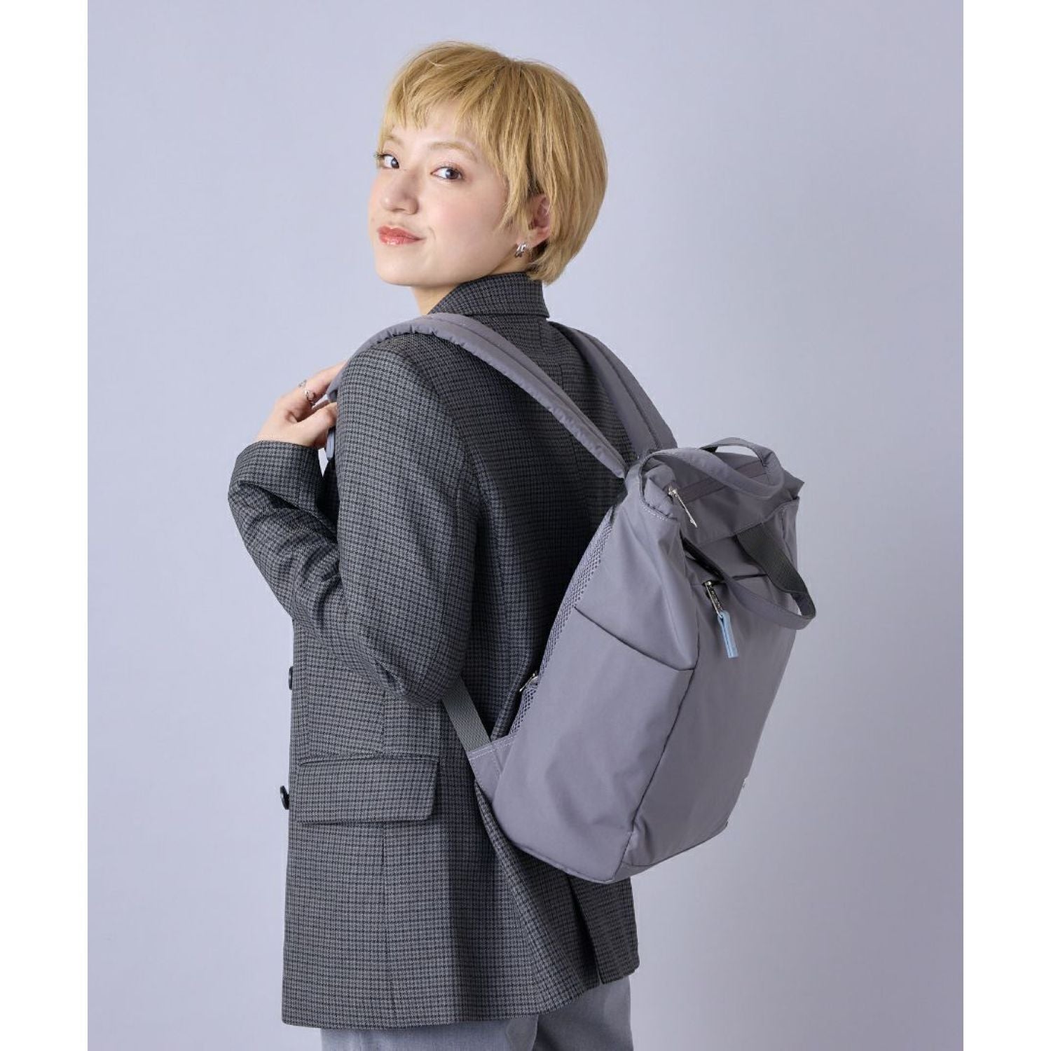 Anello Circle Tote Backpack (Lavender)