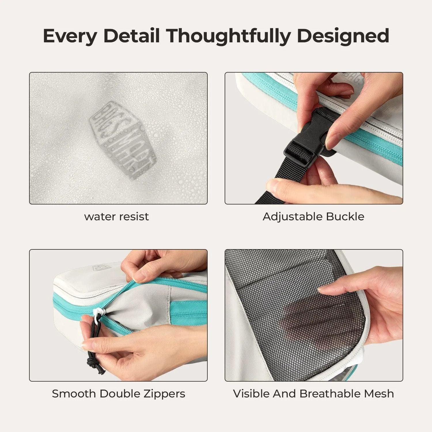 Bagsmart Blast 6-In-1 Compression Packing Cubes (Bran)