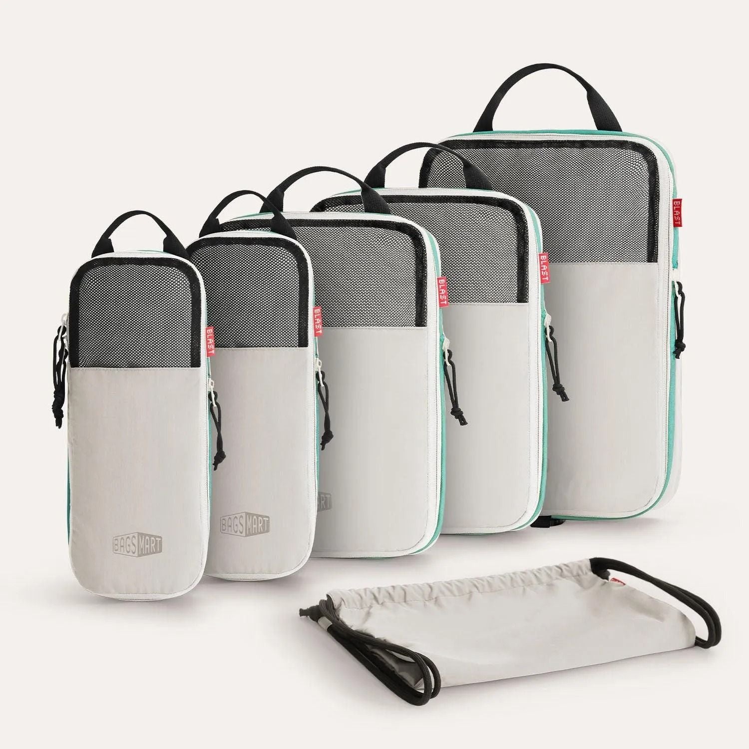 Bagsmart Blast 6-In-1 Compression Packing Cubes (Peyote)
