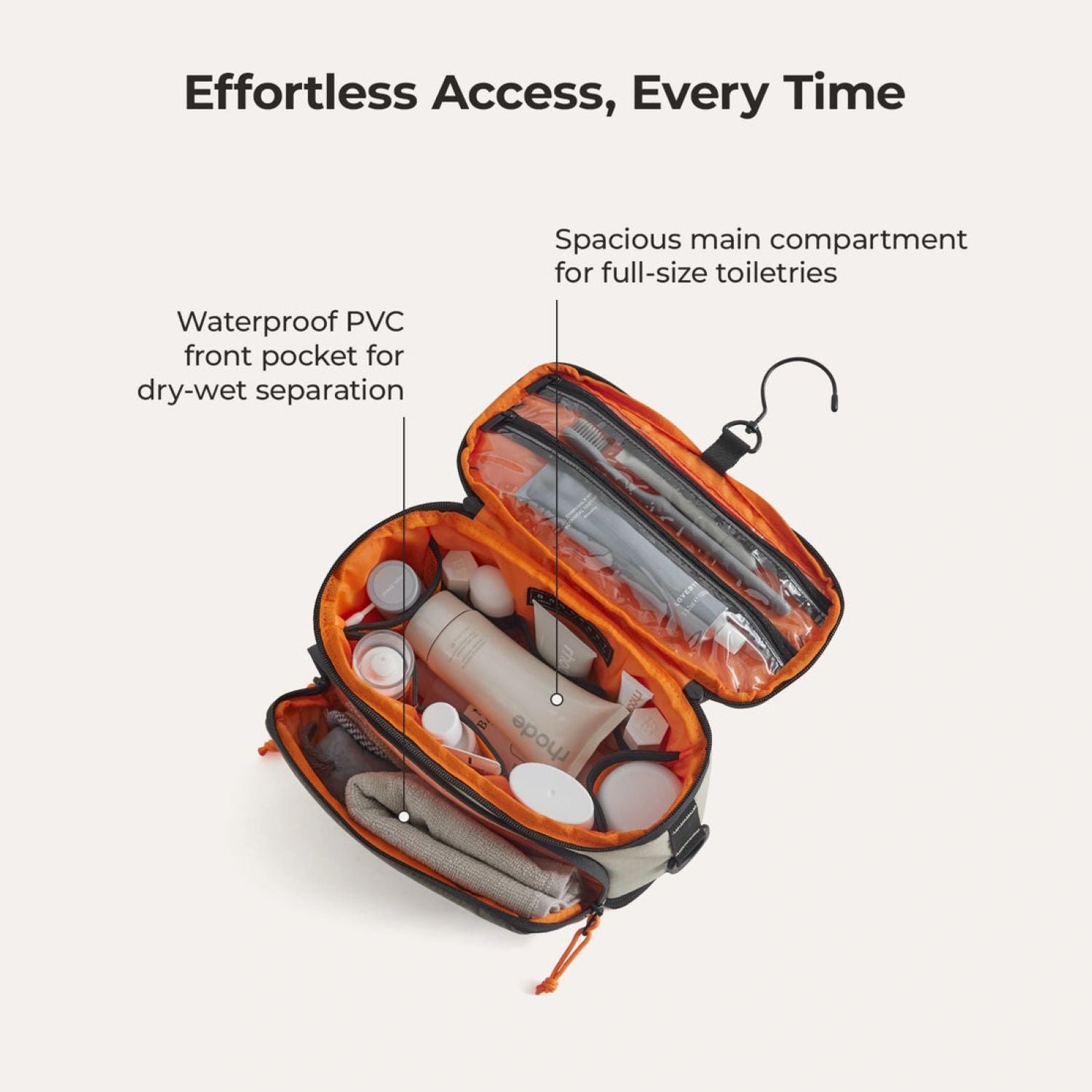 Bagsmart Blast Hanging Toiletry Bag 4.5L (Peyote)