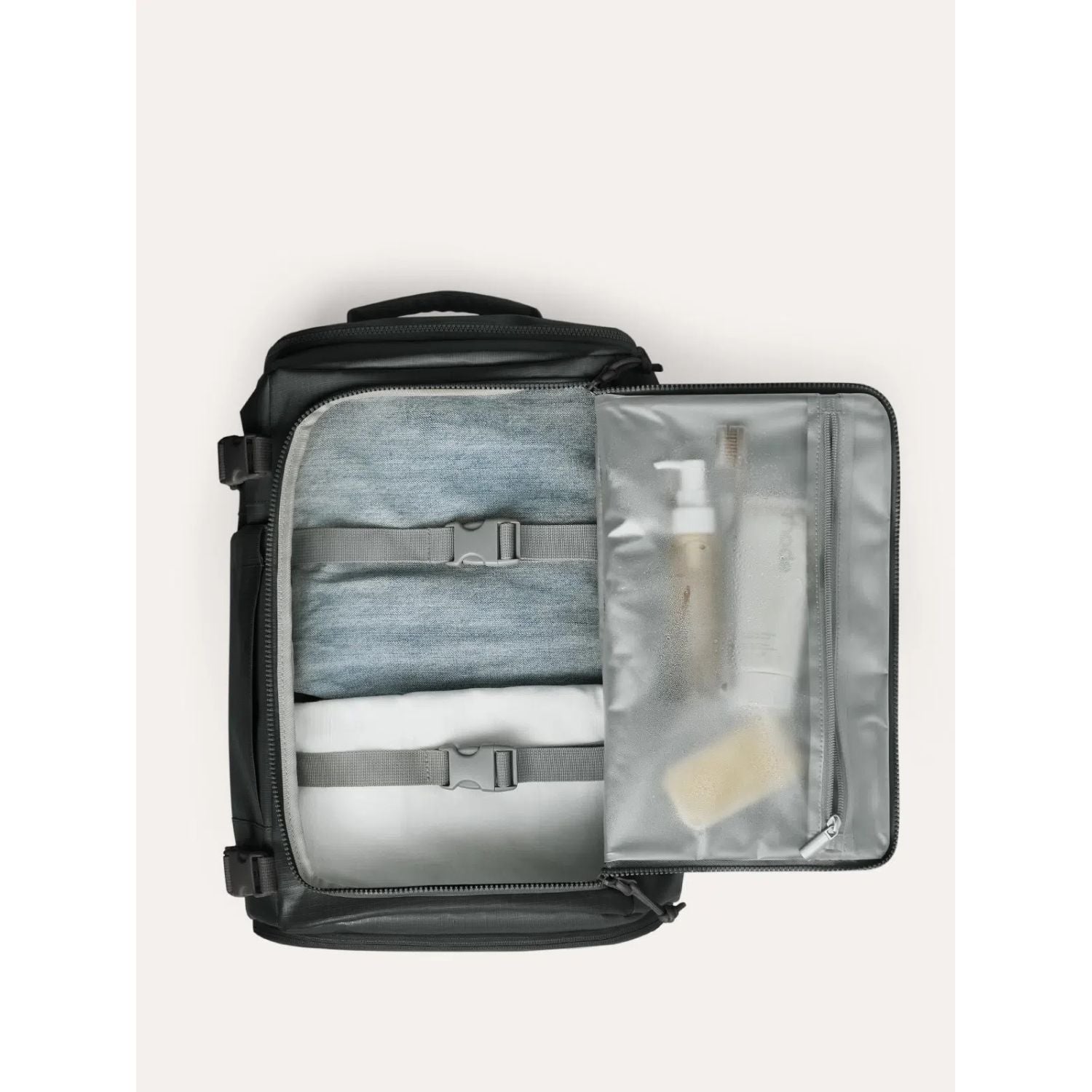 Bagsmart Blast Quick Access Carry On Travel Backpack - 28L-38L Extended (TPU) (Black)