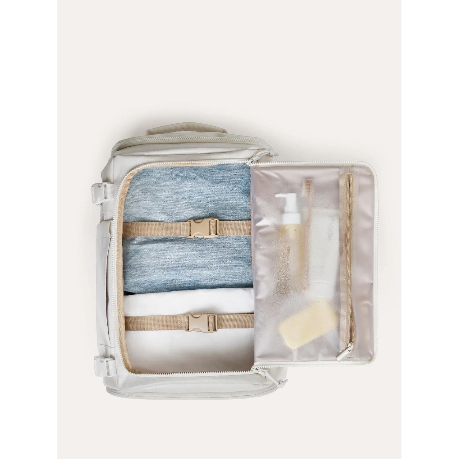 Bagsmart Blast Quick Access Carry On Travel Backpack - 28L-38L Extended (TPU) (White)