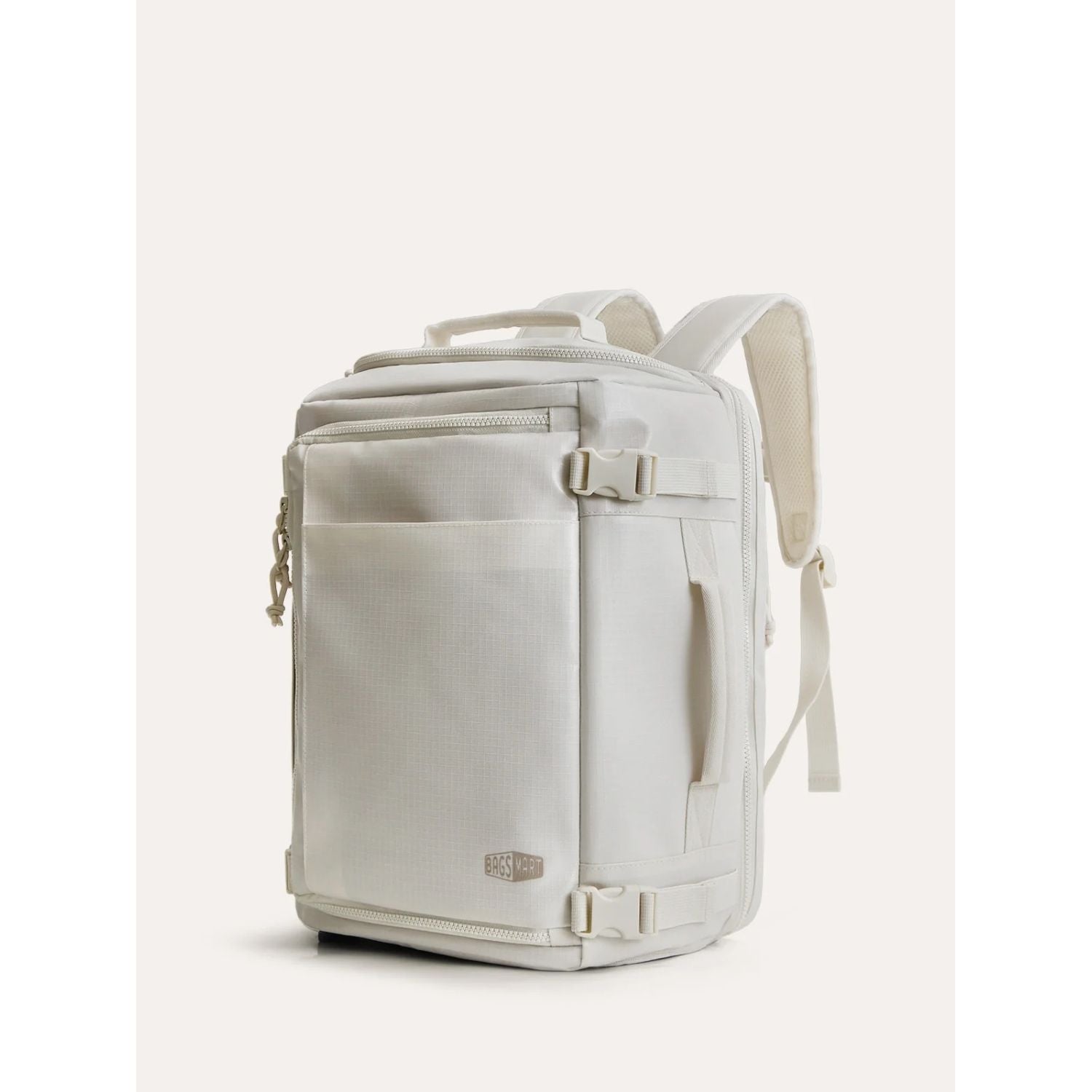 Bagsmart Blast Quick Access Carry On Travel Backpack - 28L-38L Extended (TPU) (White)