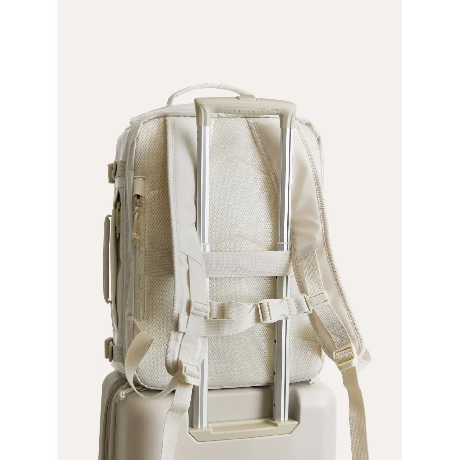 Bagsmart Blast Quick Access Carry On Travel Backpack - 28L-38L Extended (TPU) (White)