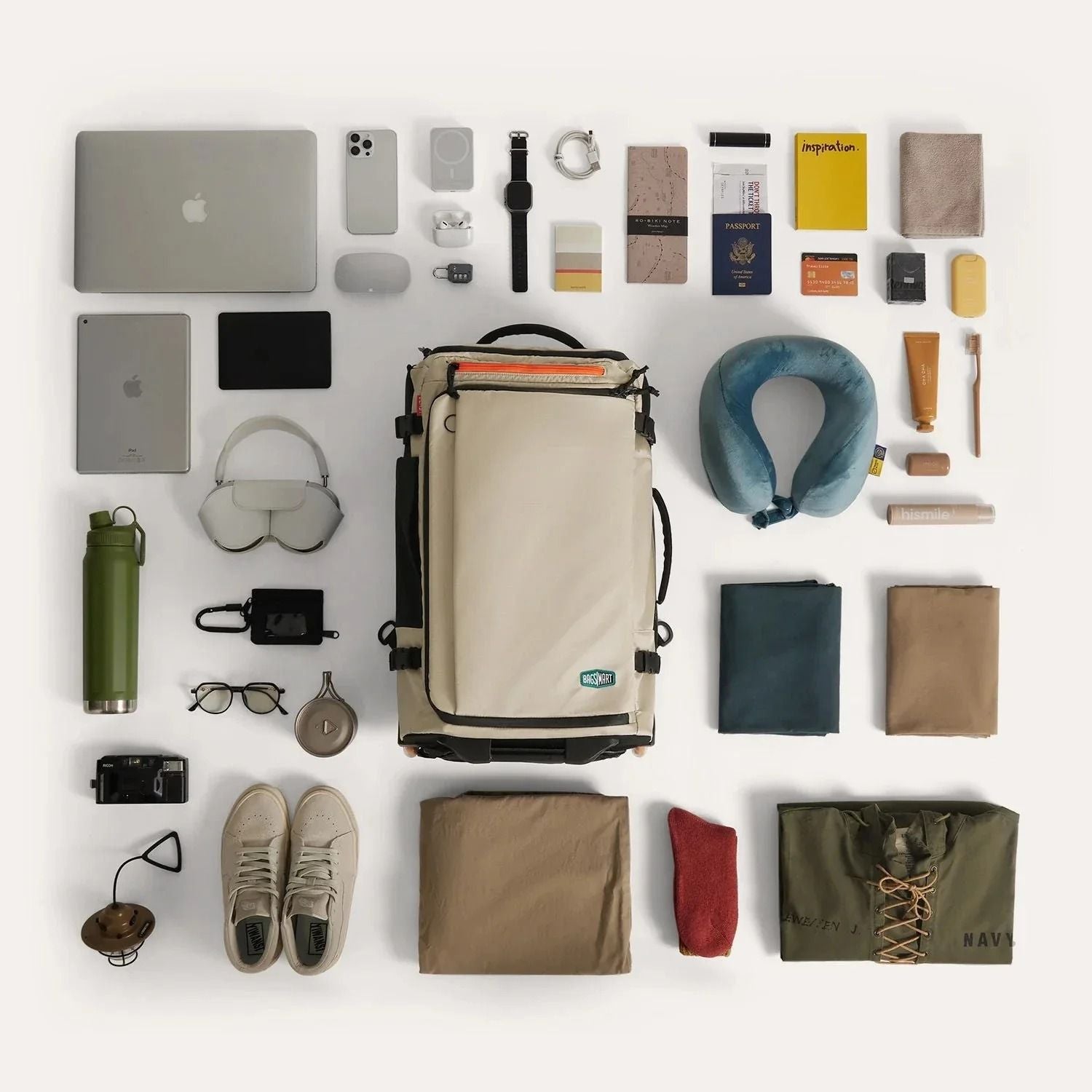 Bagsmart Blast Roller Backpack 43L (Oyster)