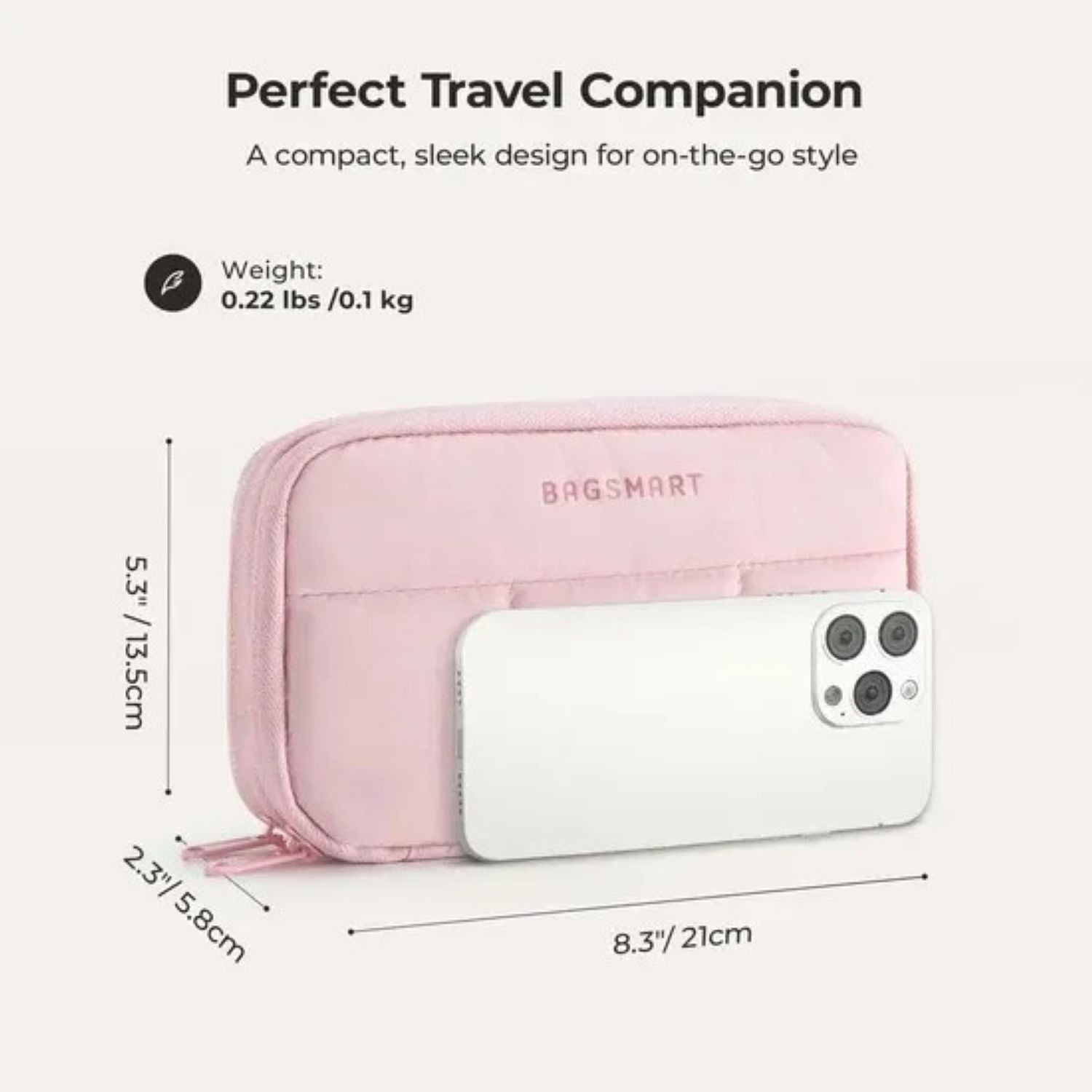 Bagsmart Bubble Electronic Organizer (Pink)