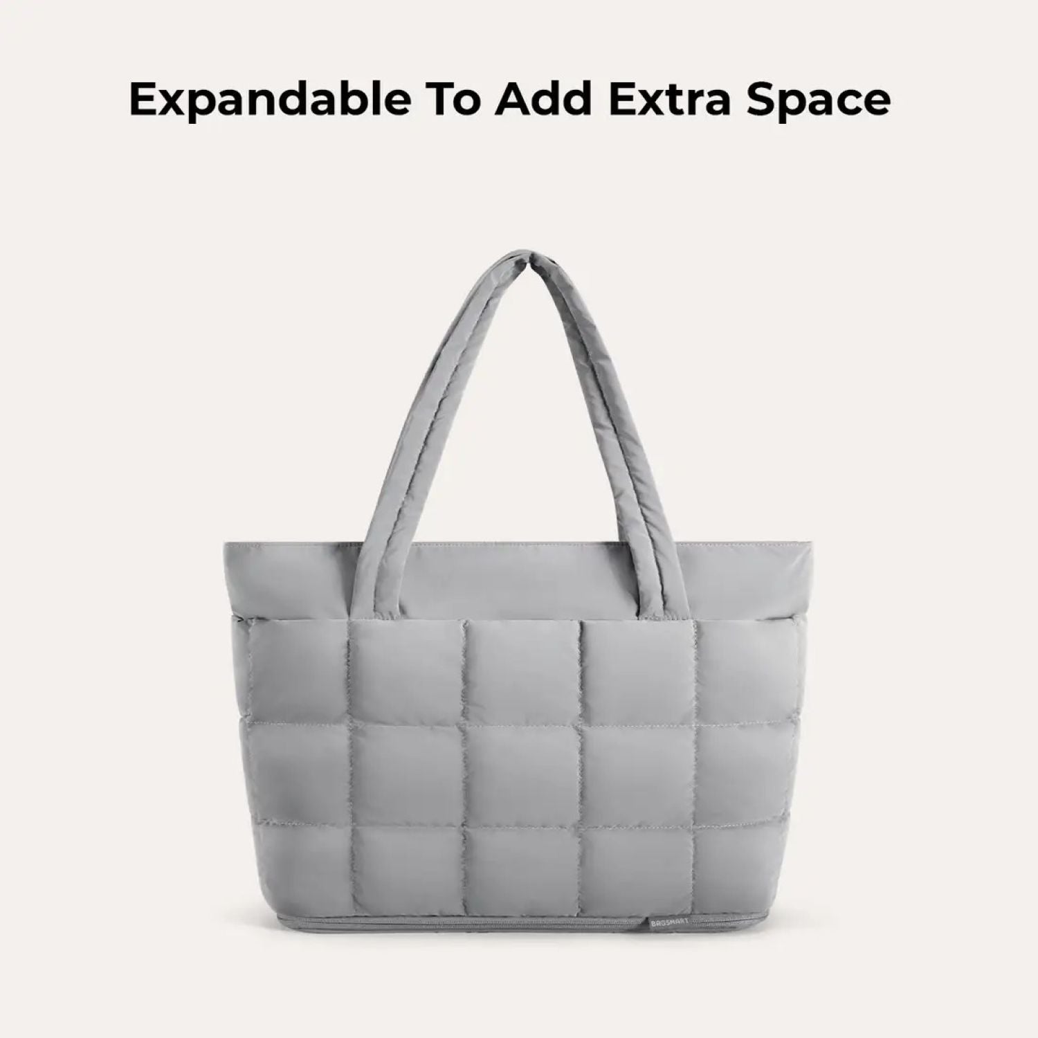 Bagsmart Bubble Puffer Tote 22L - 28L (Mineral Gray)