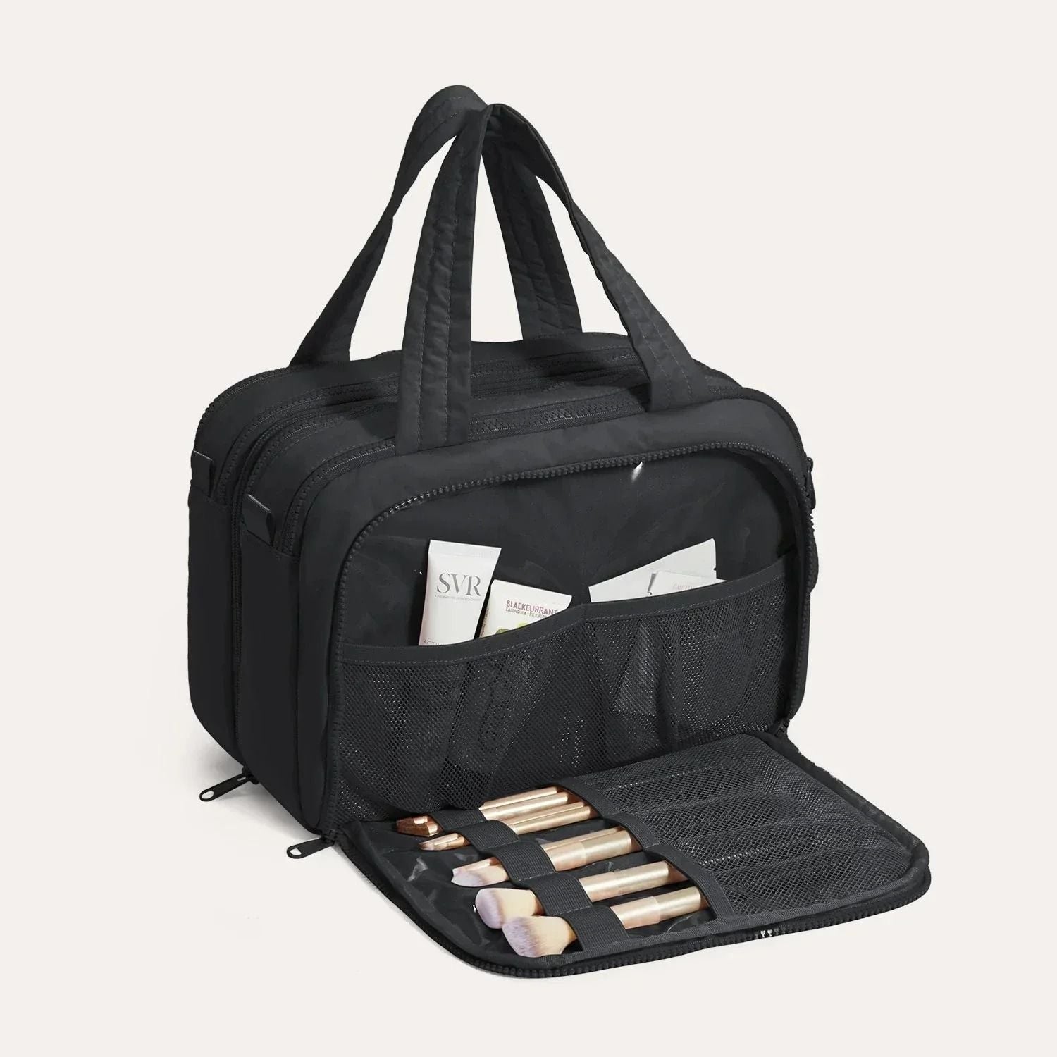 Bagsmart Crush Hanging Toiletry Bag (Black)