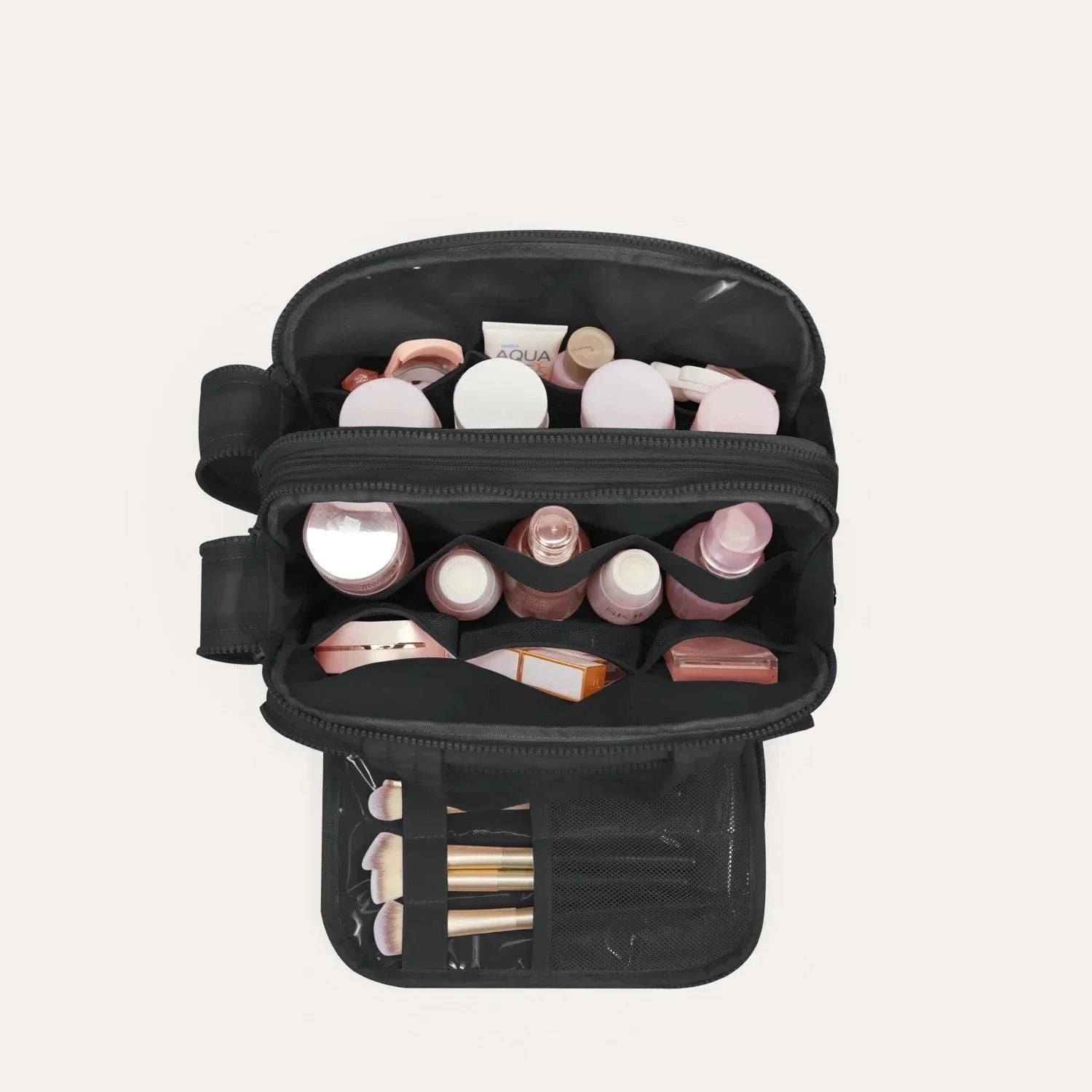 Bagsmart Crush Hanging Toiletry Bag (Black)