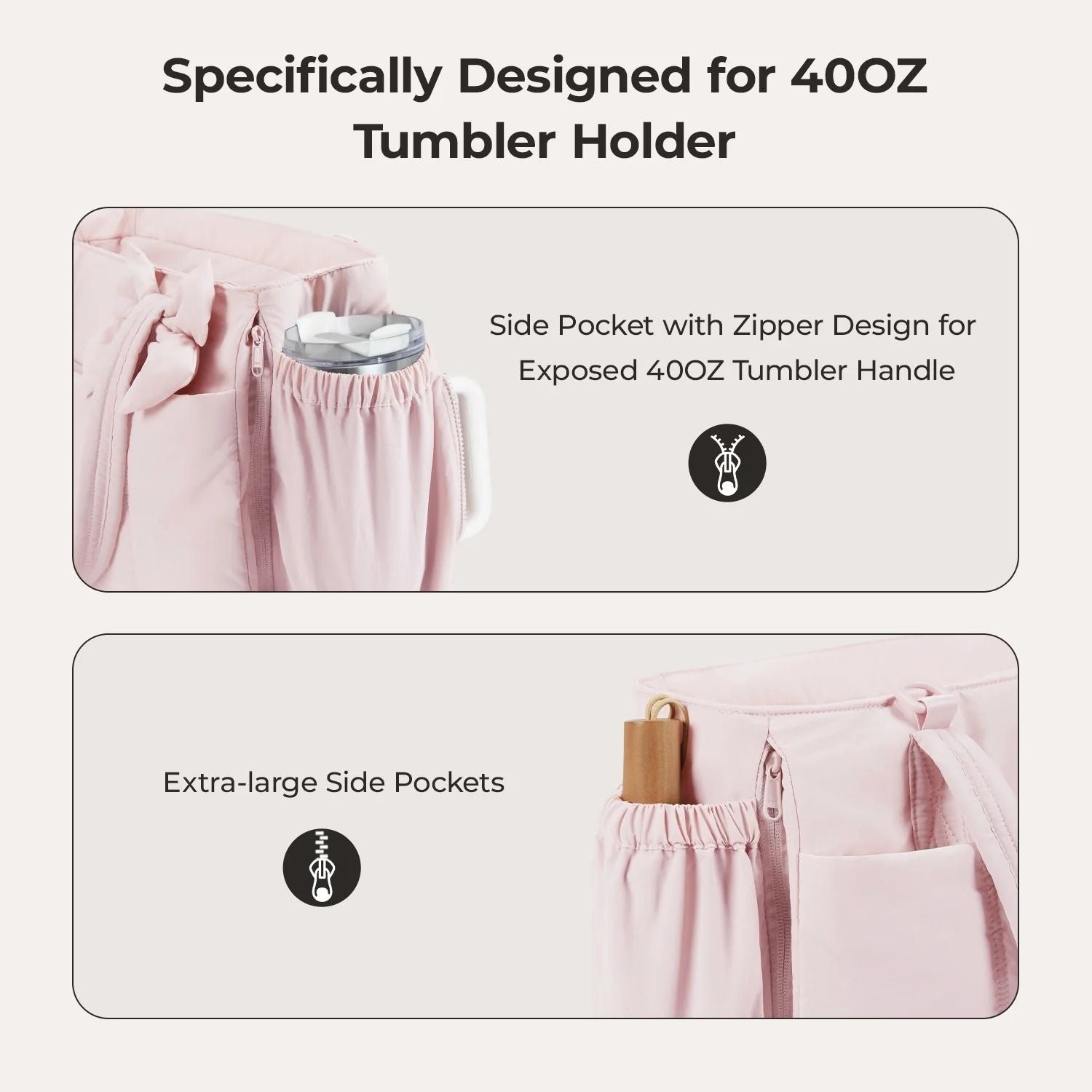 Bagsmart Crush Laptop Tote 23L (Pink)