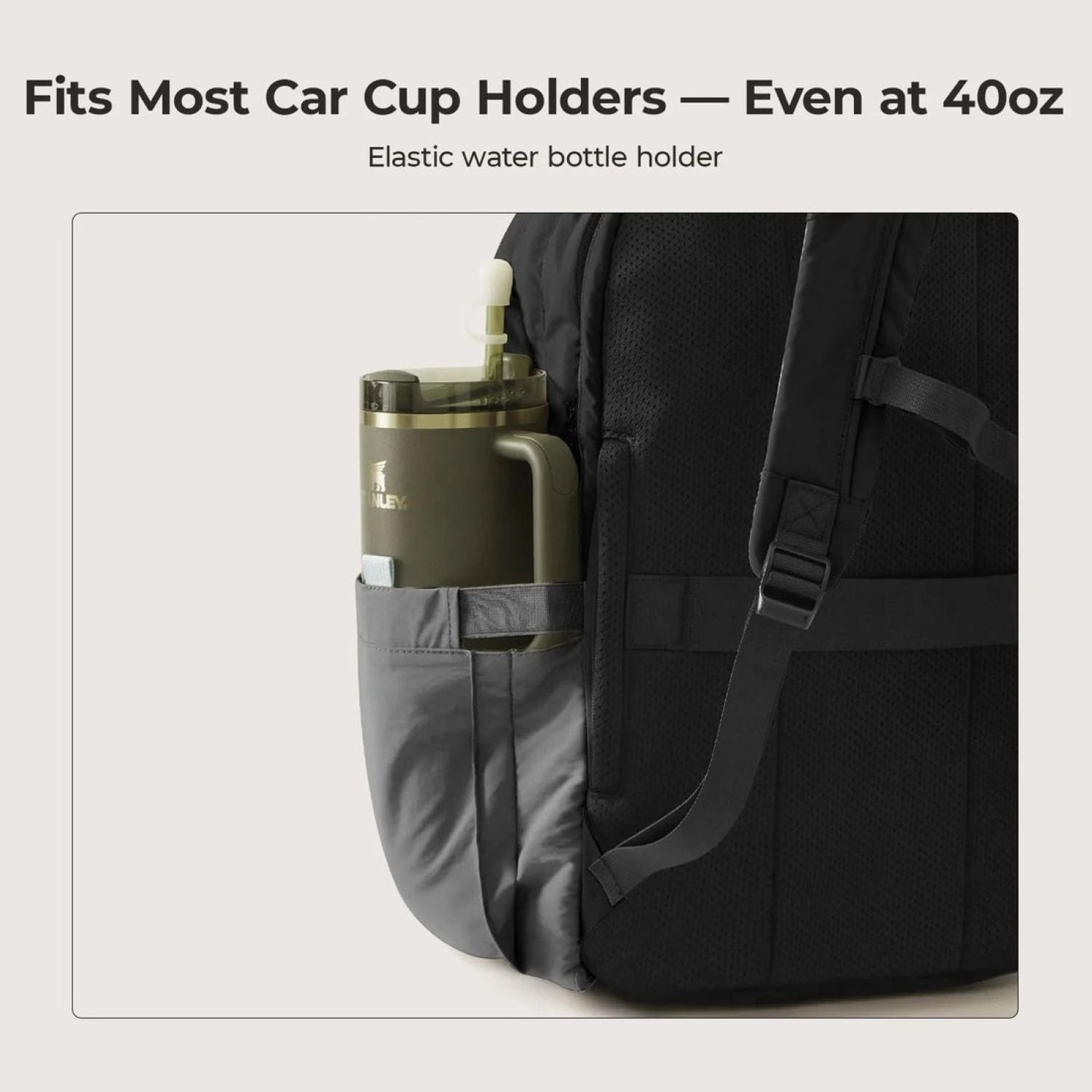 Bagsmart Paz Commute Laptop Backpack 28L (Black)