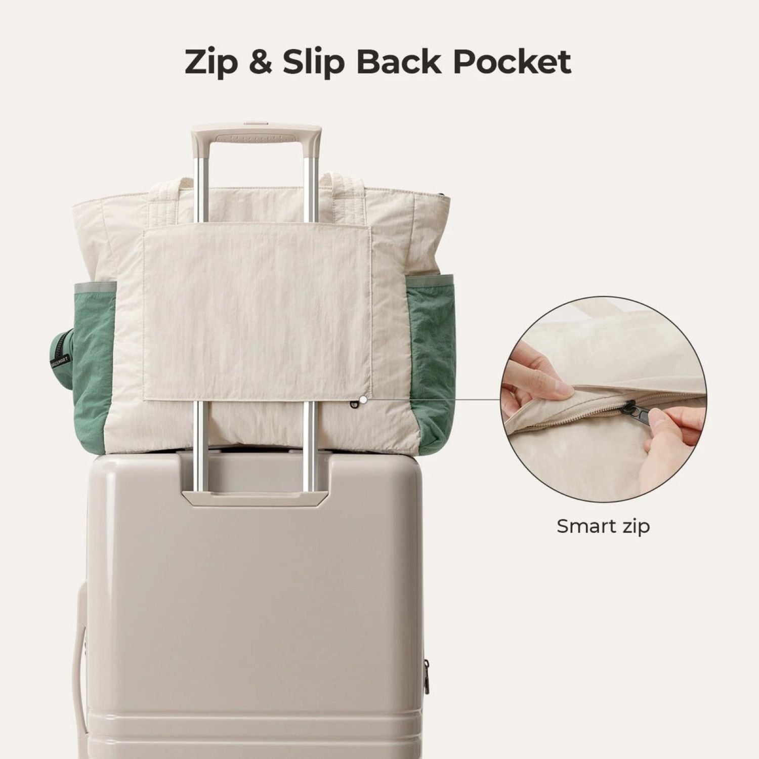 Bagsmart Paz Diaper Tote 25L (Celadon)