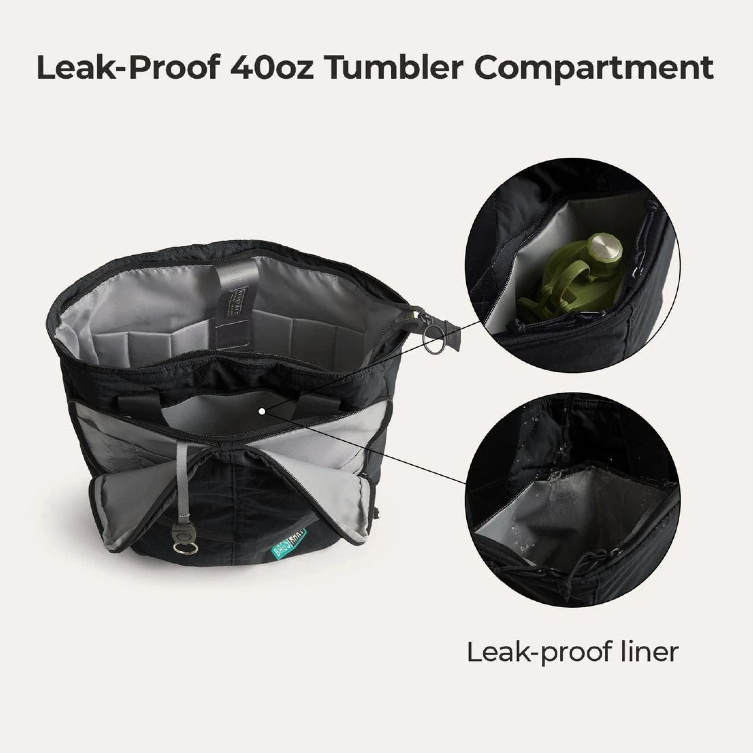 Bagsmart Paz Laptop Totepack 20L (Black)