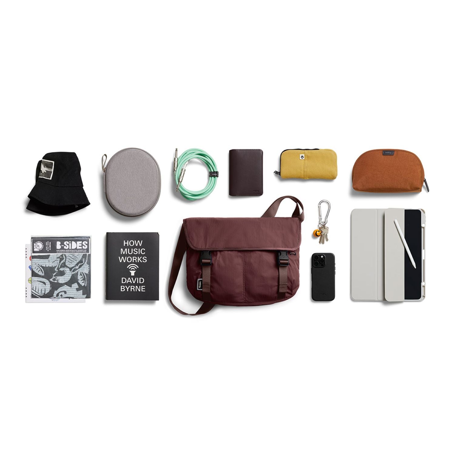 Bellroy Cinch Messenger Bag - Burgundy