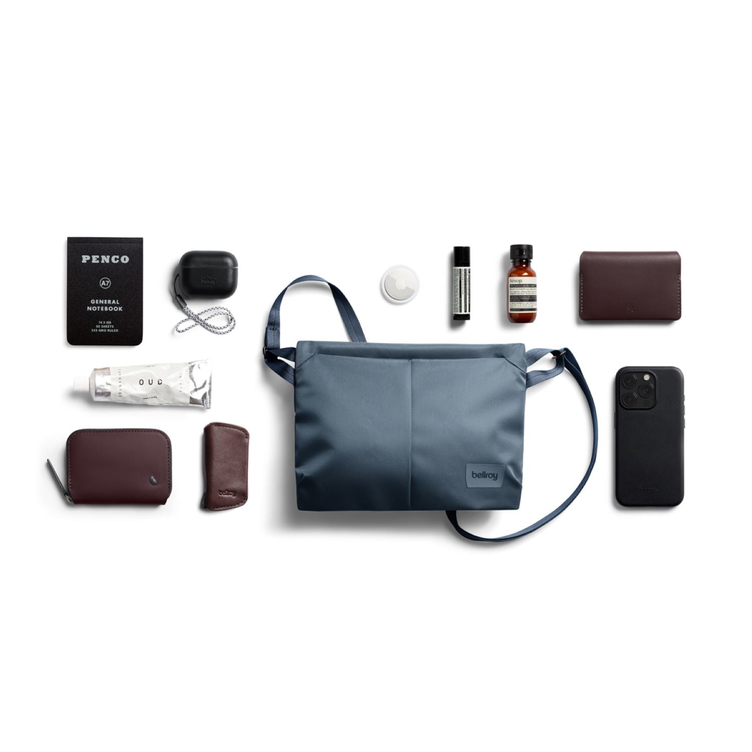 Bellroy Laneway Sacoche Crossbody Bag - Bluesteel