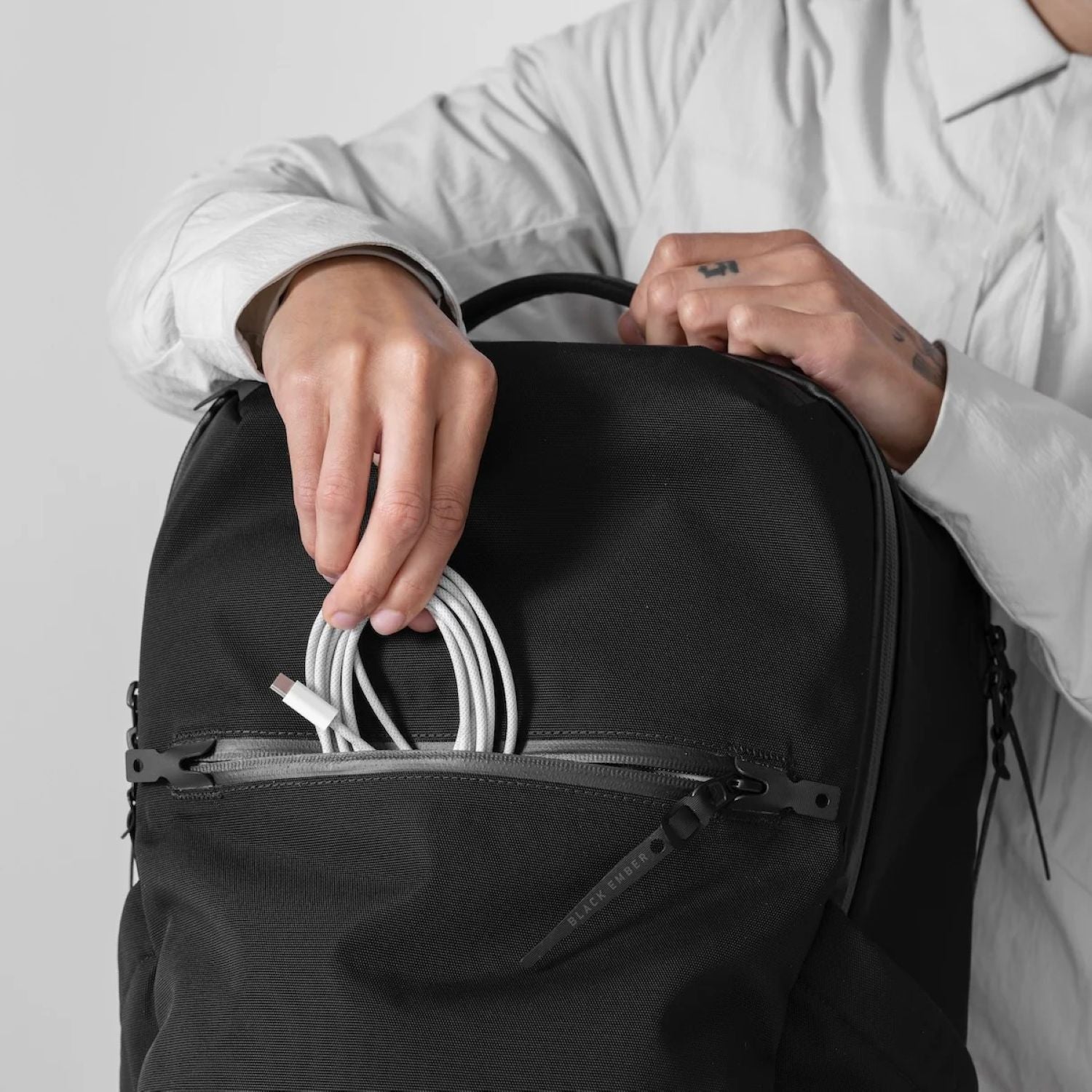 Black Ember Citadel H2 Laptop Backpack Embertex PFAS Free 25L - Jet Black