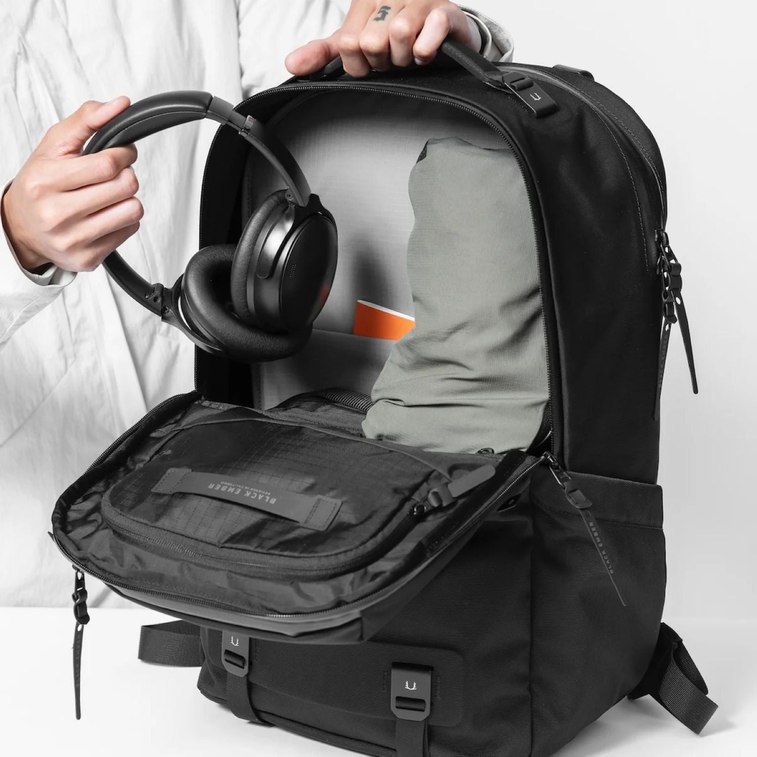 Black Ember Citadel H2 Laptop Backpack Embertex PFAS Free 25L - Jet Black