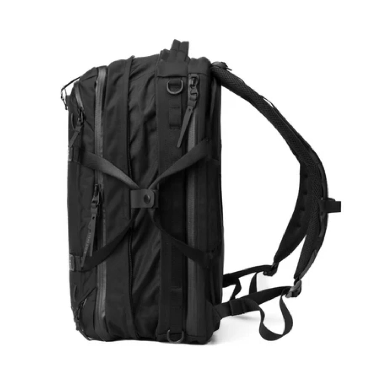 Black Ember Forge Convertible Travel Backpack Embertex Pfas Free 30-40L - Jet Black