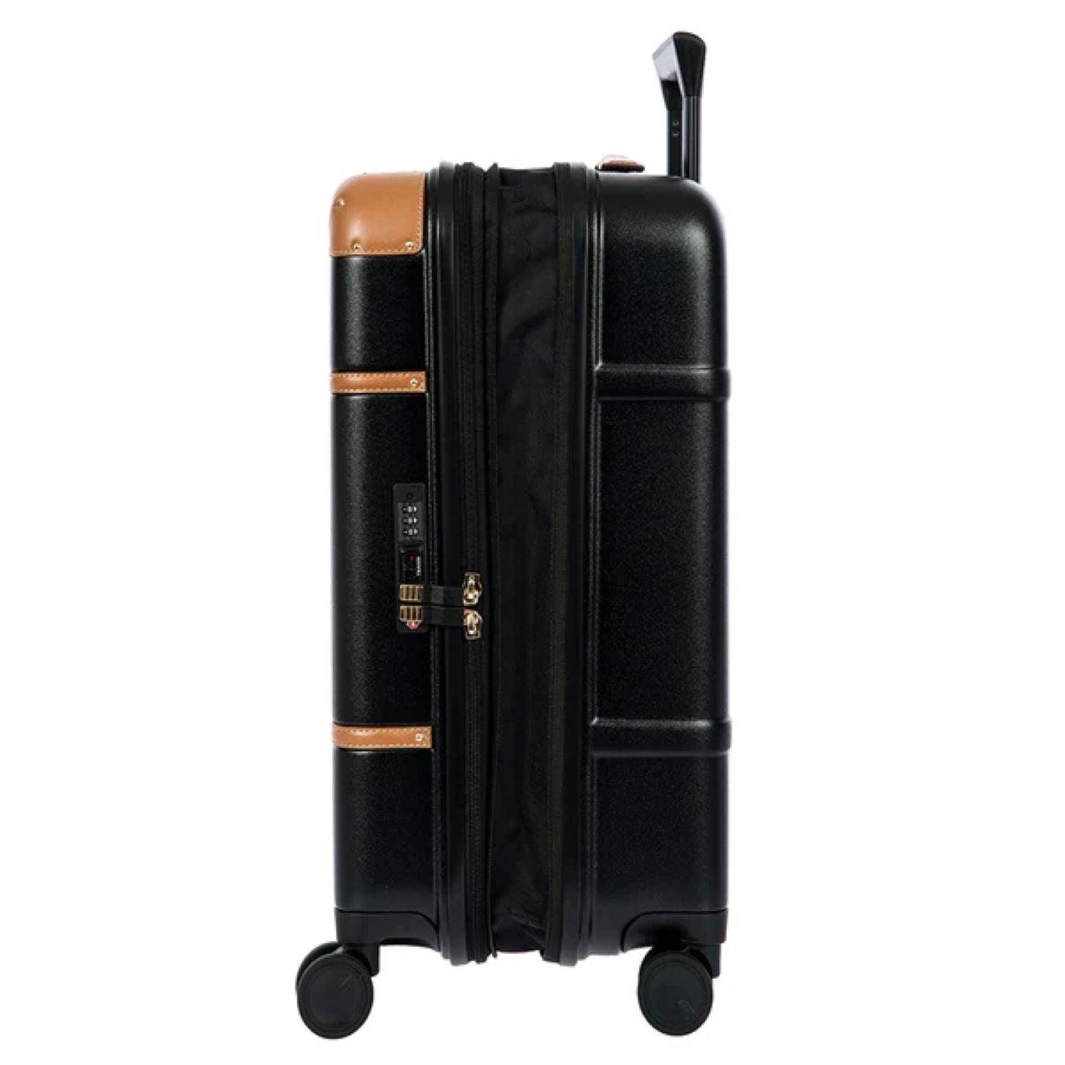 Bric'S Bellagio 21" Carry-On Spinner Expandable (Black/Tan)