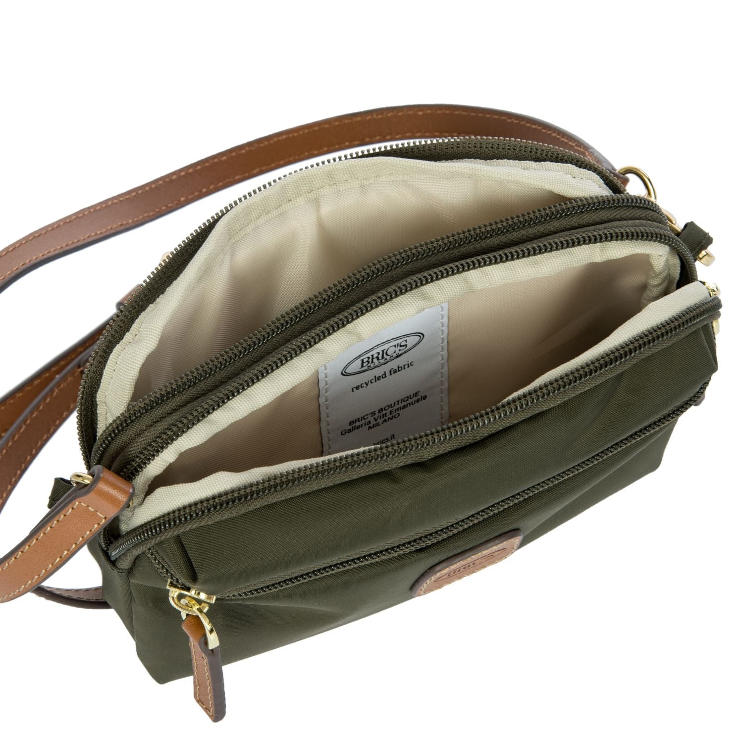 BRIC'S Small Travel Shoulder Bag (Olive)