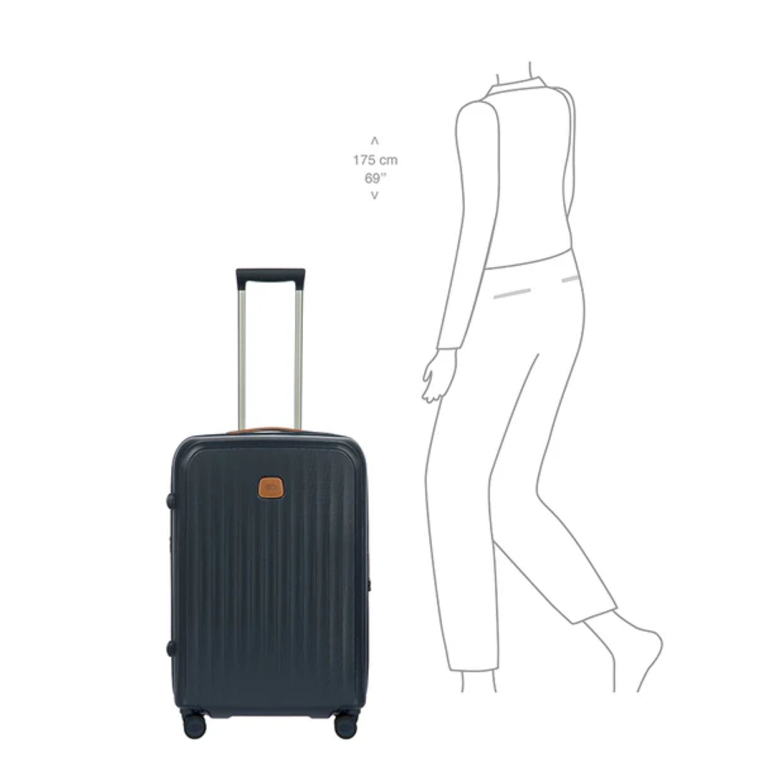Bric'S Taormina 27" Spinner Expandable (Blue)