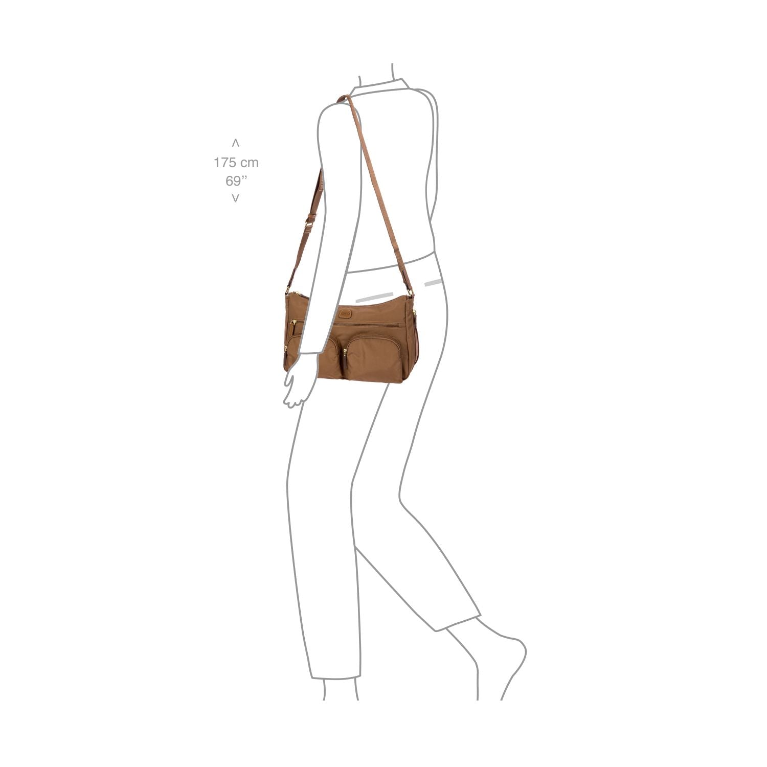BRIC'S X-Bag Exp. Shoulderbag (Brownie)