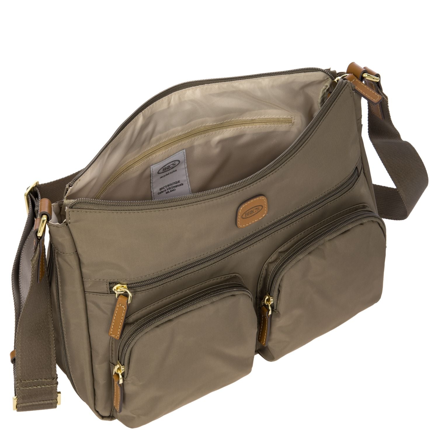BRIC'S X-Bag Expandable Shoulder Bag (Nut)