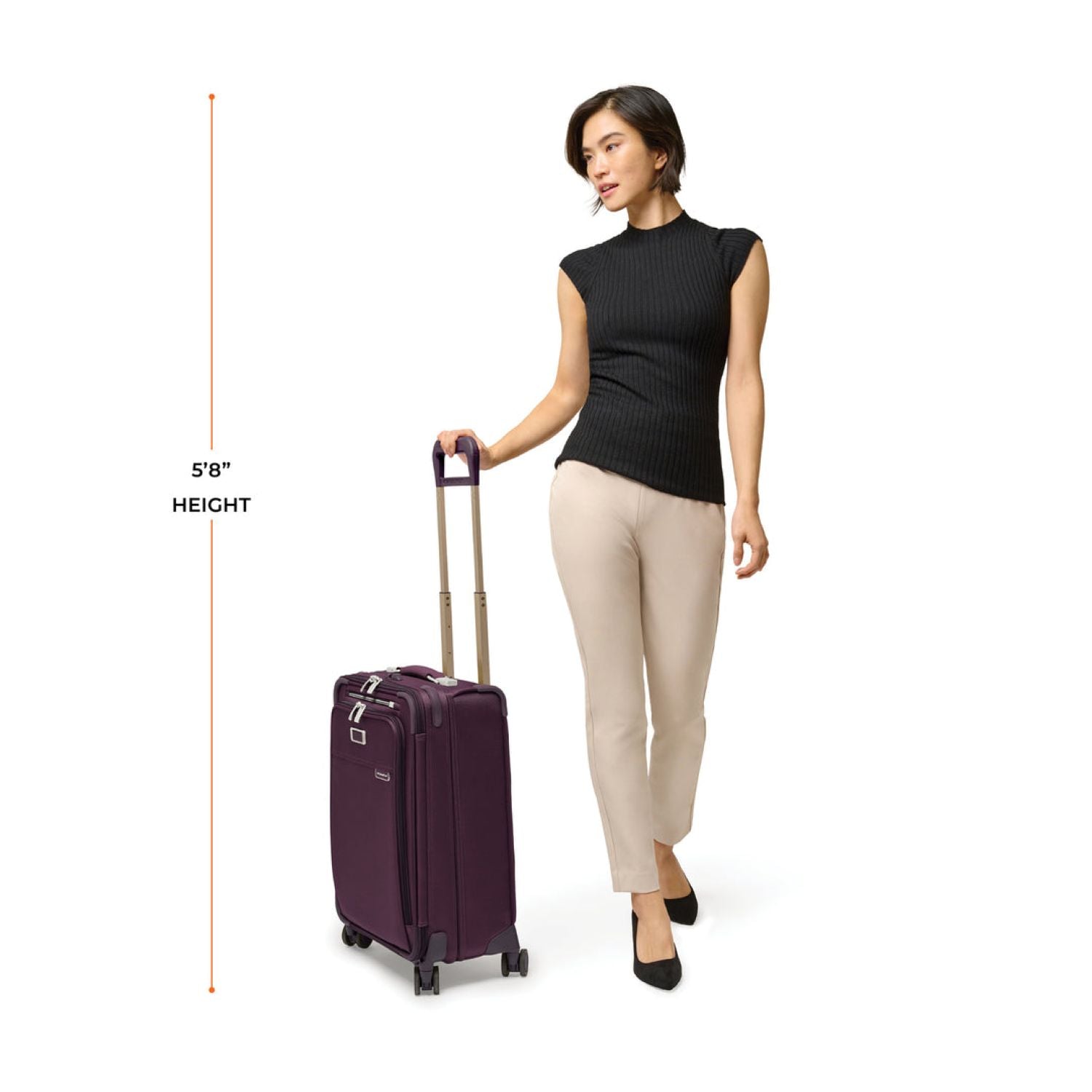 Briggs & Riley Baseline Essential Carry-On Spinner - Plum