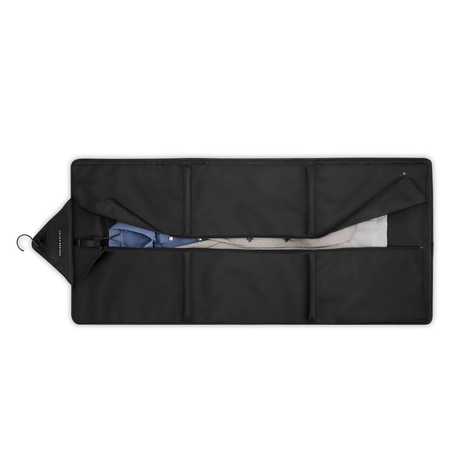 Briggs & Riley Check On Garment Sleeve - Black