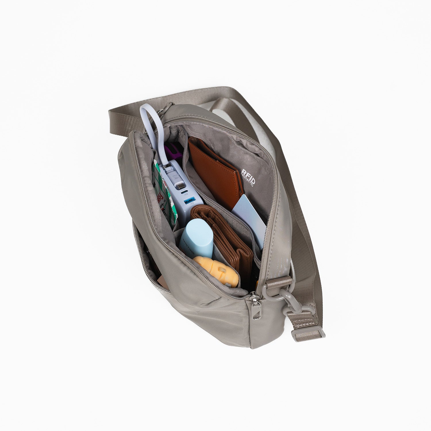 Crossing Anti-Theft RFID Crossbody Bag 4L - Grey