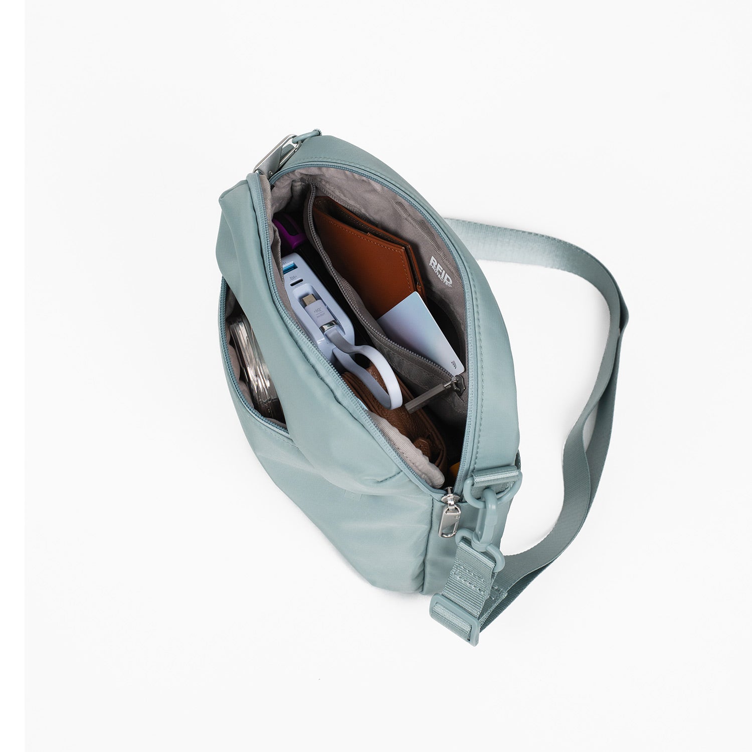 Crossing Anti-Theft RFID Crossbody Bag 4L - Sage