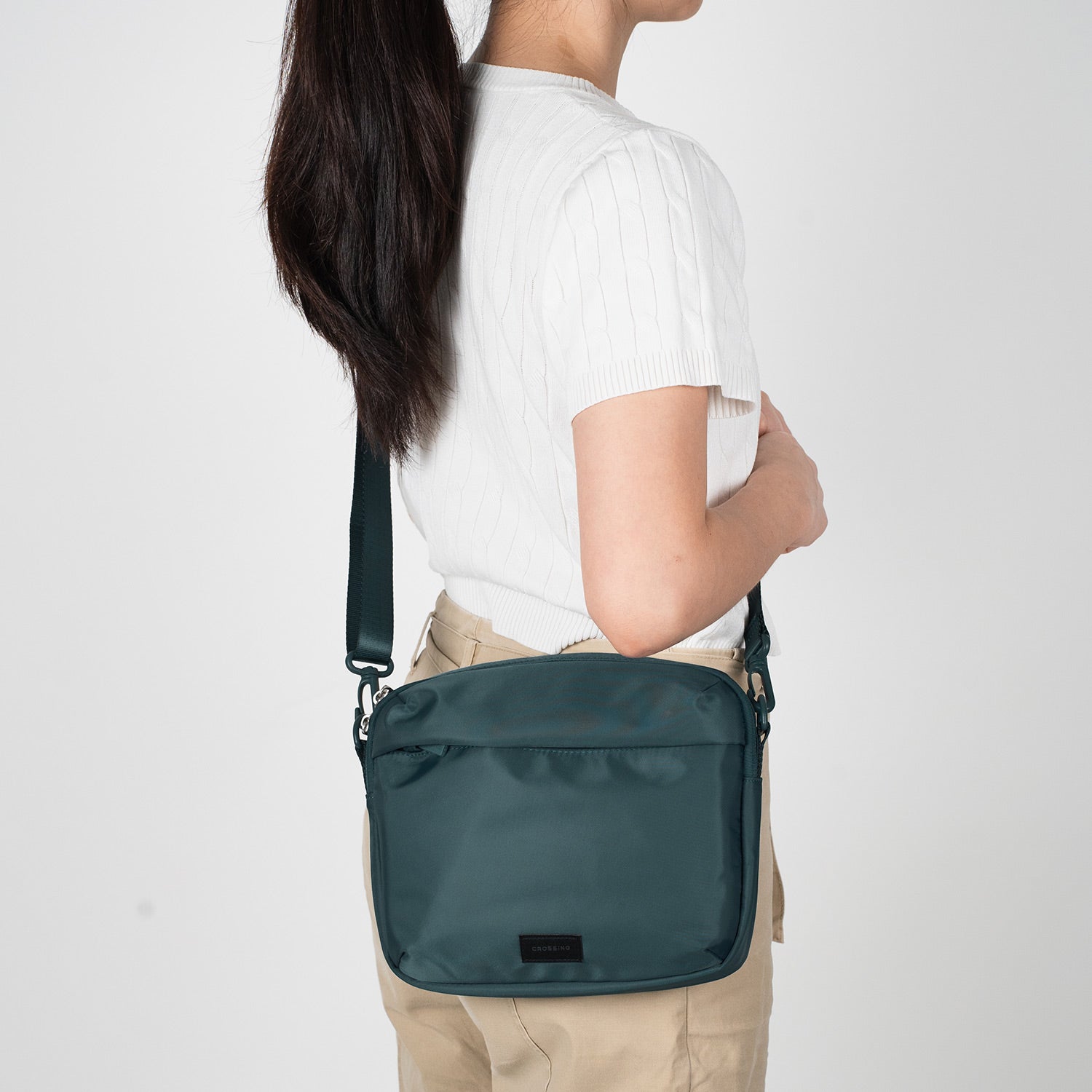 Crossing Anti-Theft RFID Crossbody Bag 4L - Teal