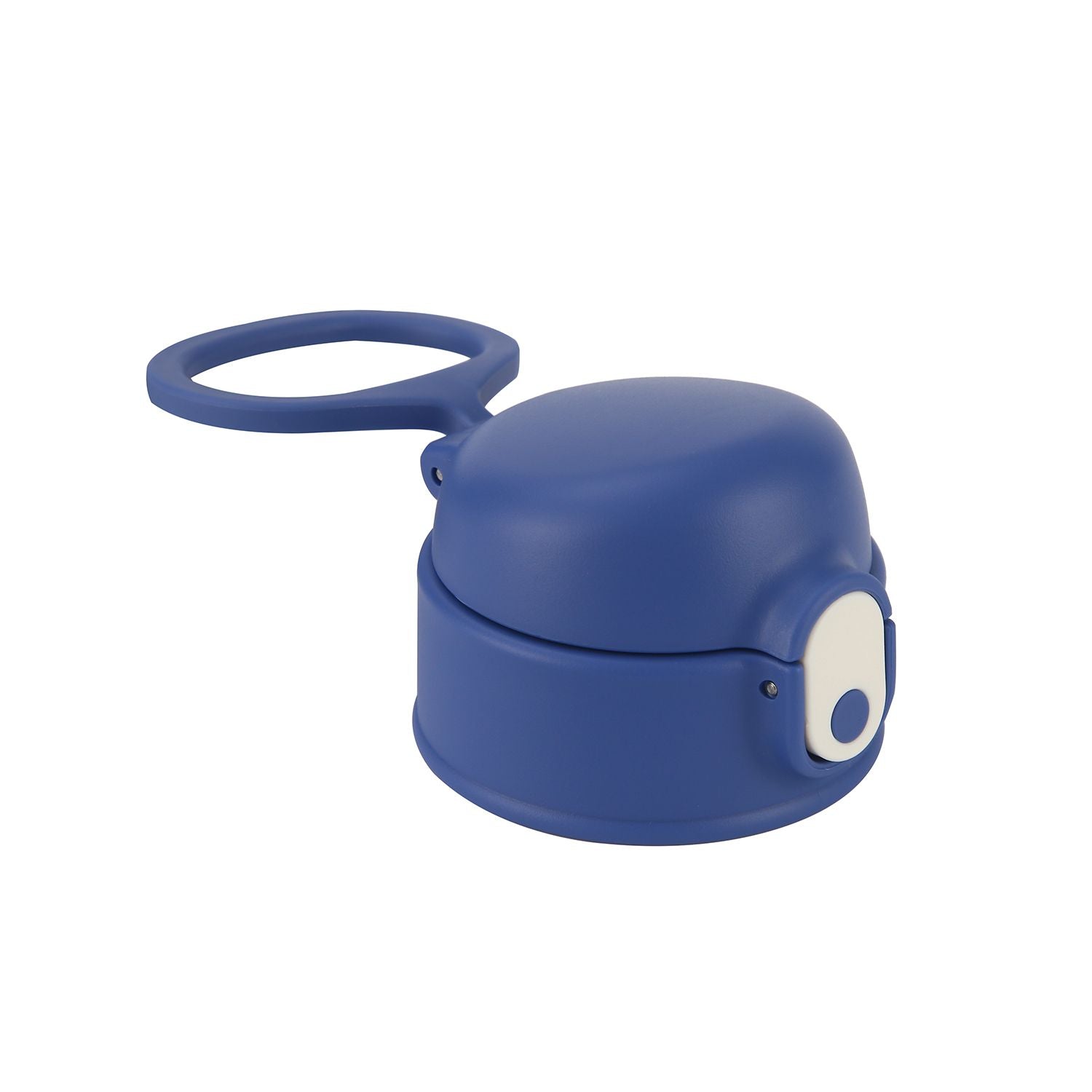 Crossing Bottle Cap With Handle Only For Kids' Drink Bottle W/Sipper Silicone Straw - Blue