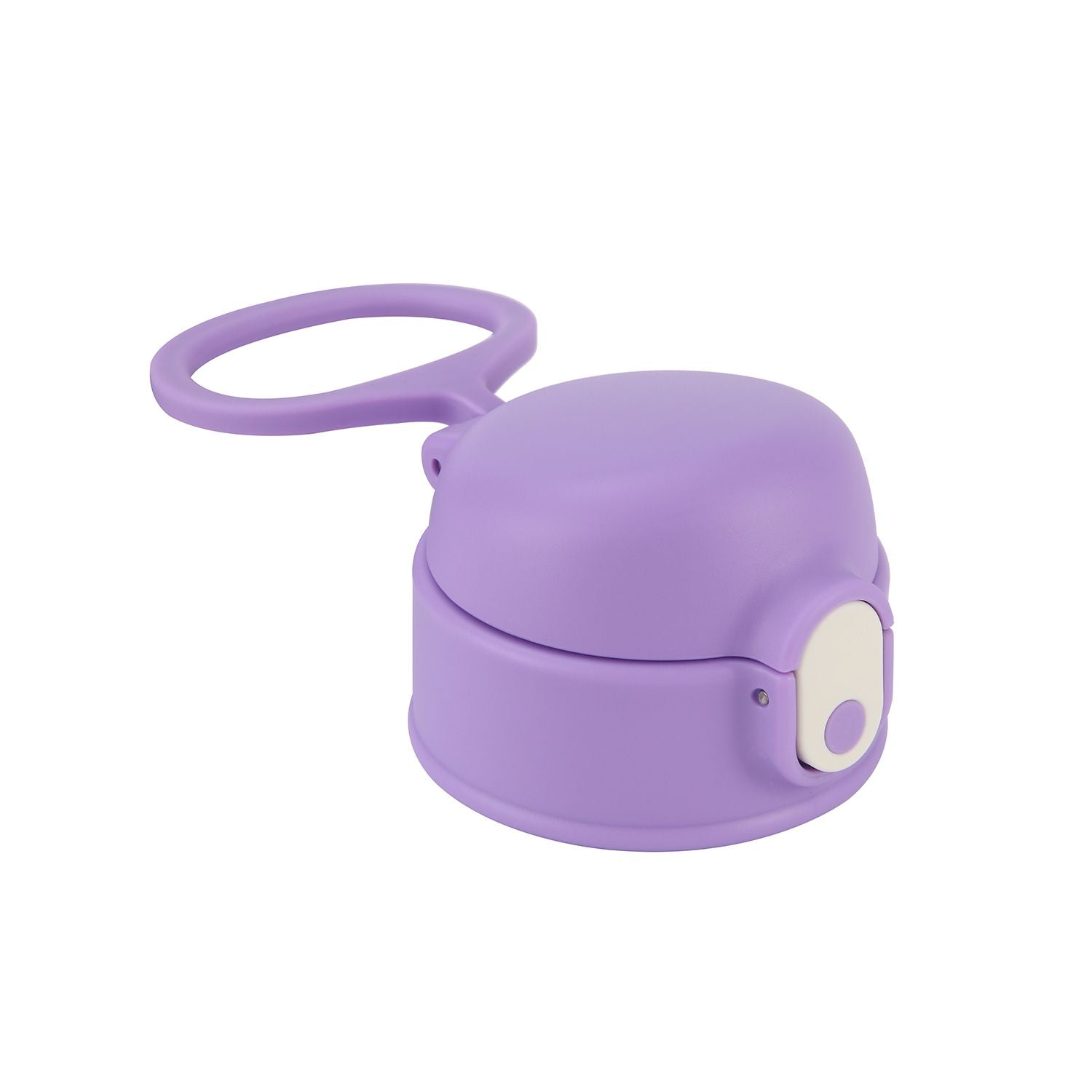 Crossing Bottle Cap With Handle Only For Kids' Drink Bottle W/Sipper Silicone Straw - Purple